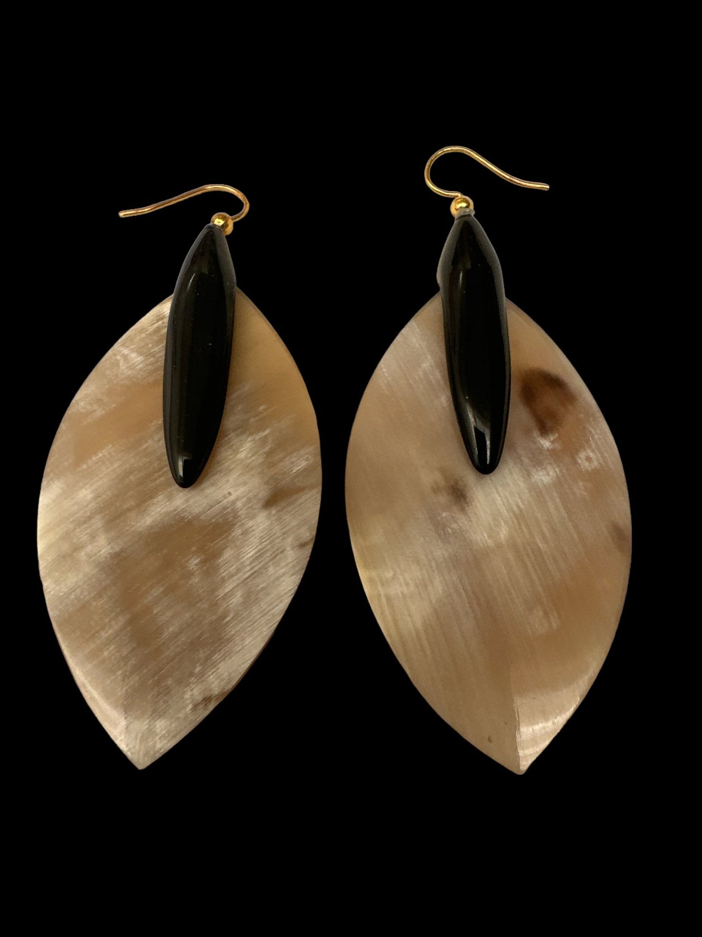 Bohemian Ethnic Natural Buffalo Horn Teardrop Earrings - Fatisha Boutique
