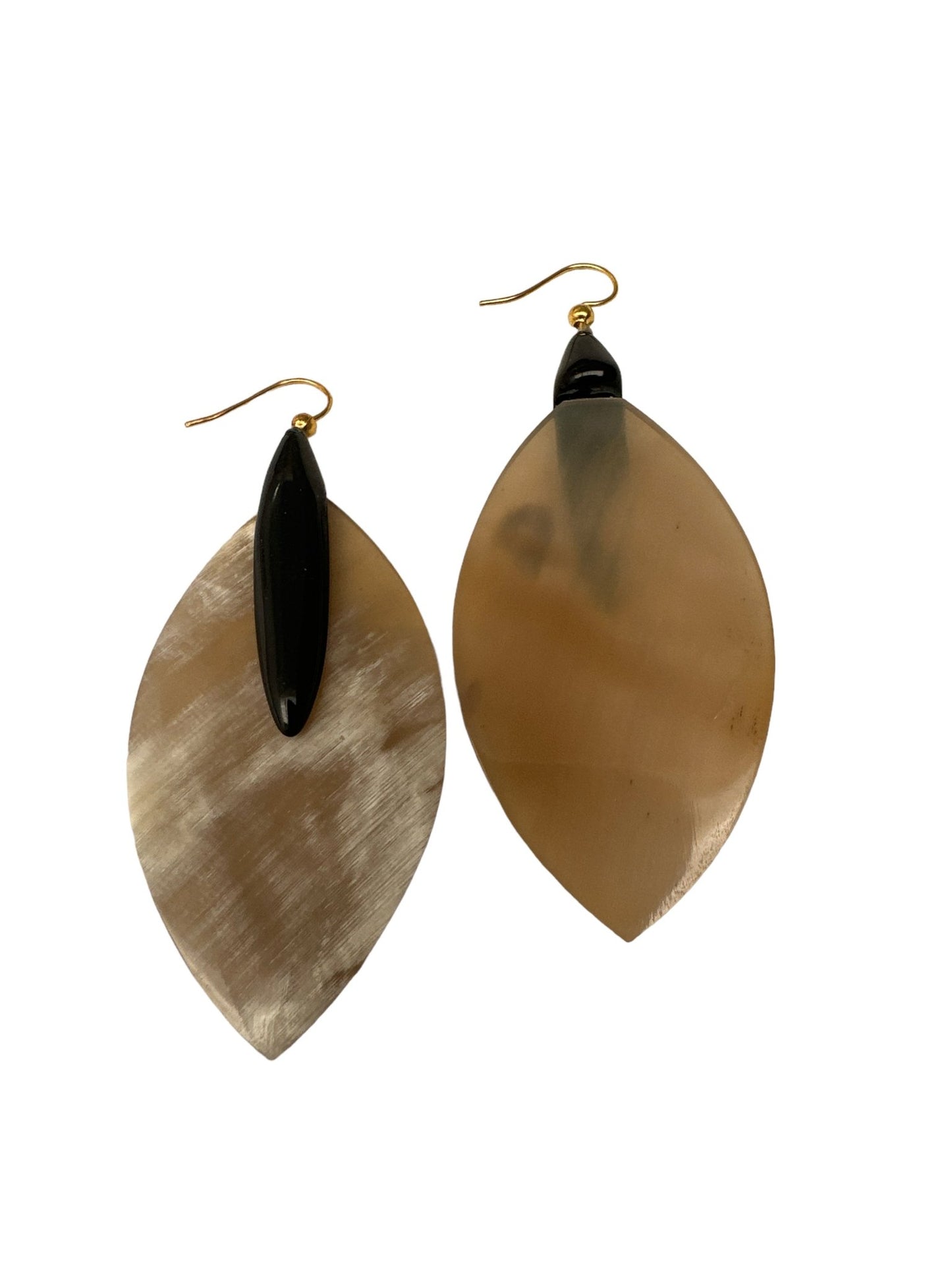 Bohemian Ethnic Natural Buffalo Horn Teardrop Earrings - Fatisha Boutique