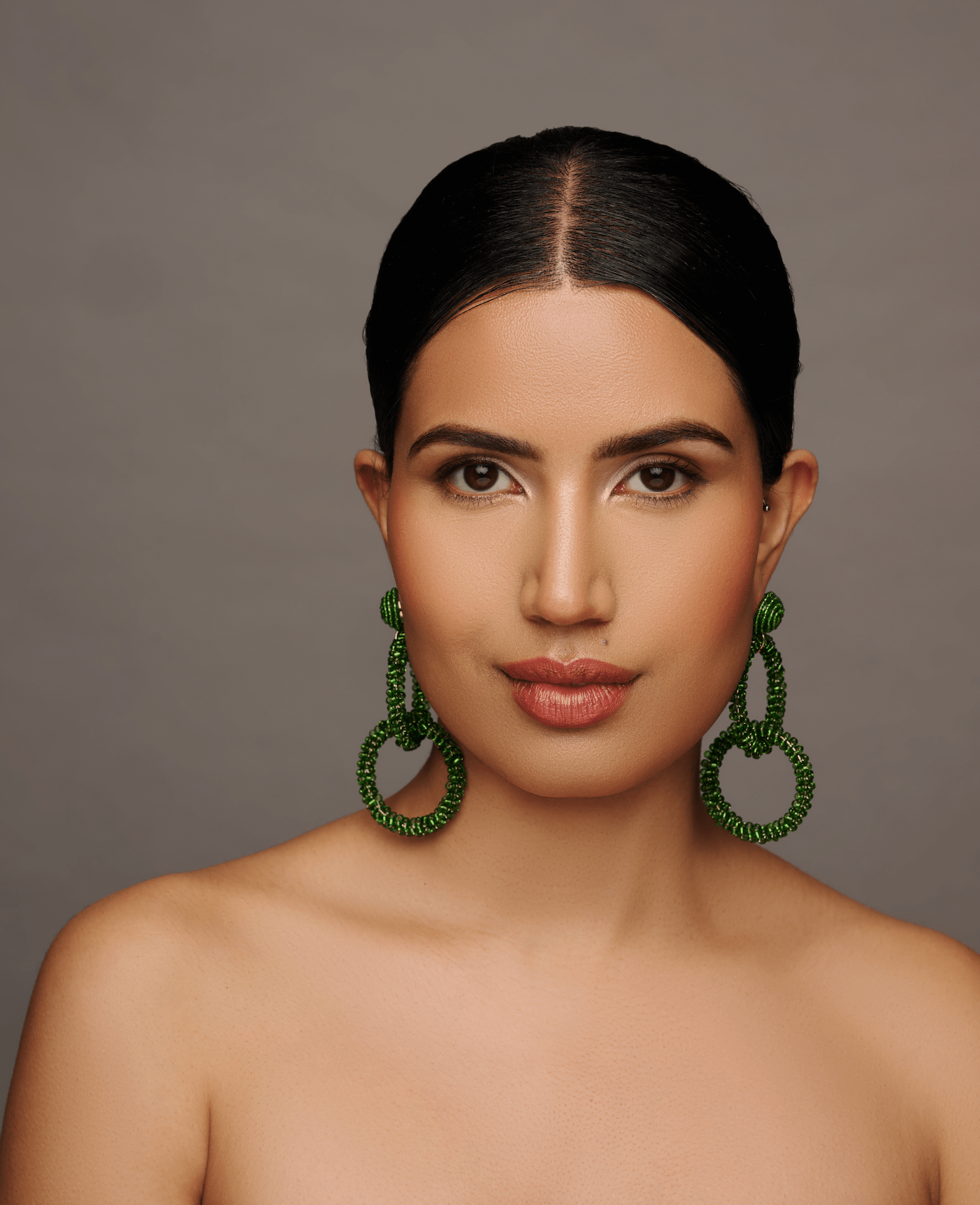 Bohemian Green Beaded Dangle Earrings - Fatisha Boutique