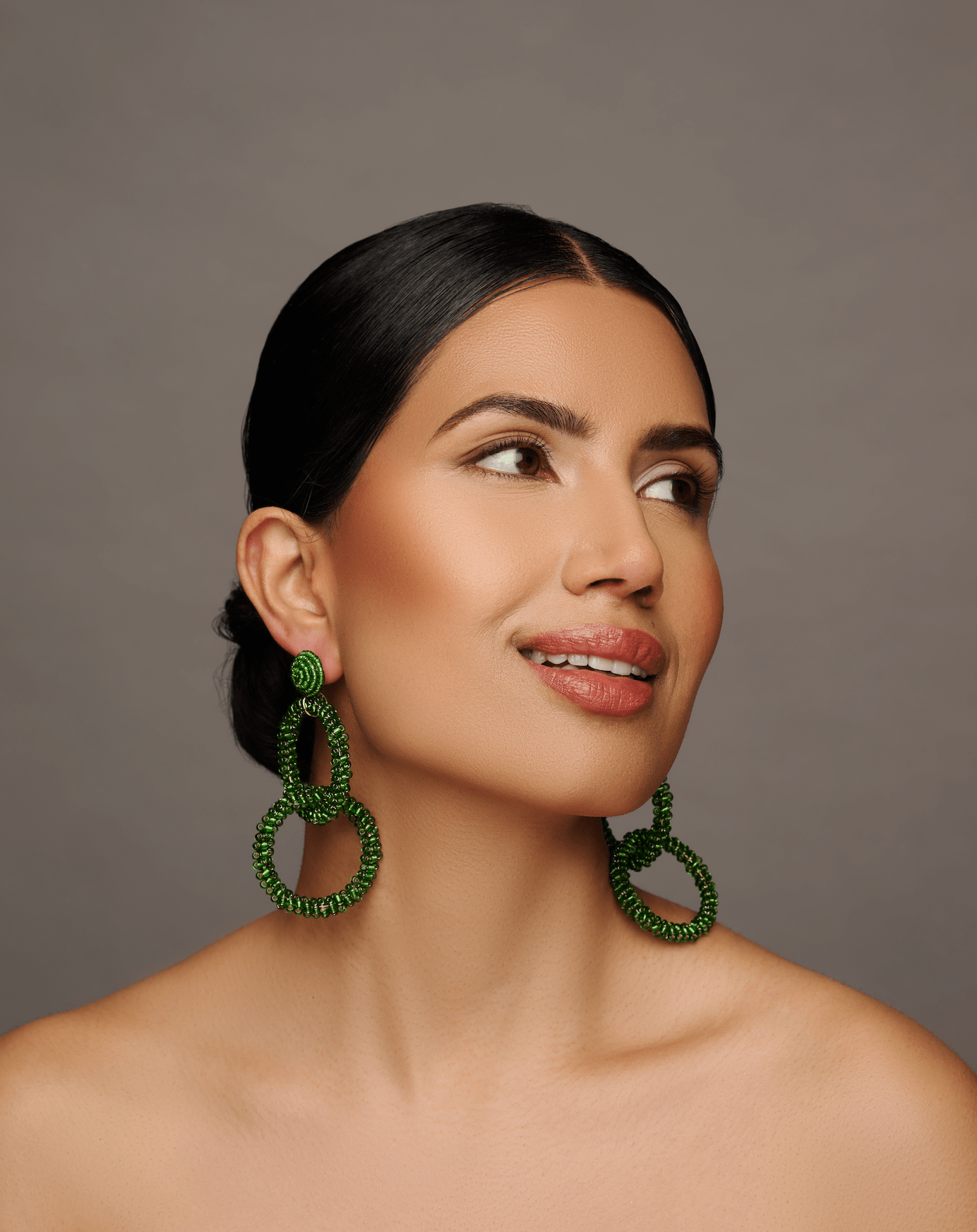 Bohemian Green Beaded Dangle Earrings - Fatisha Boutique