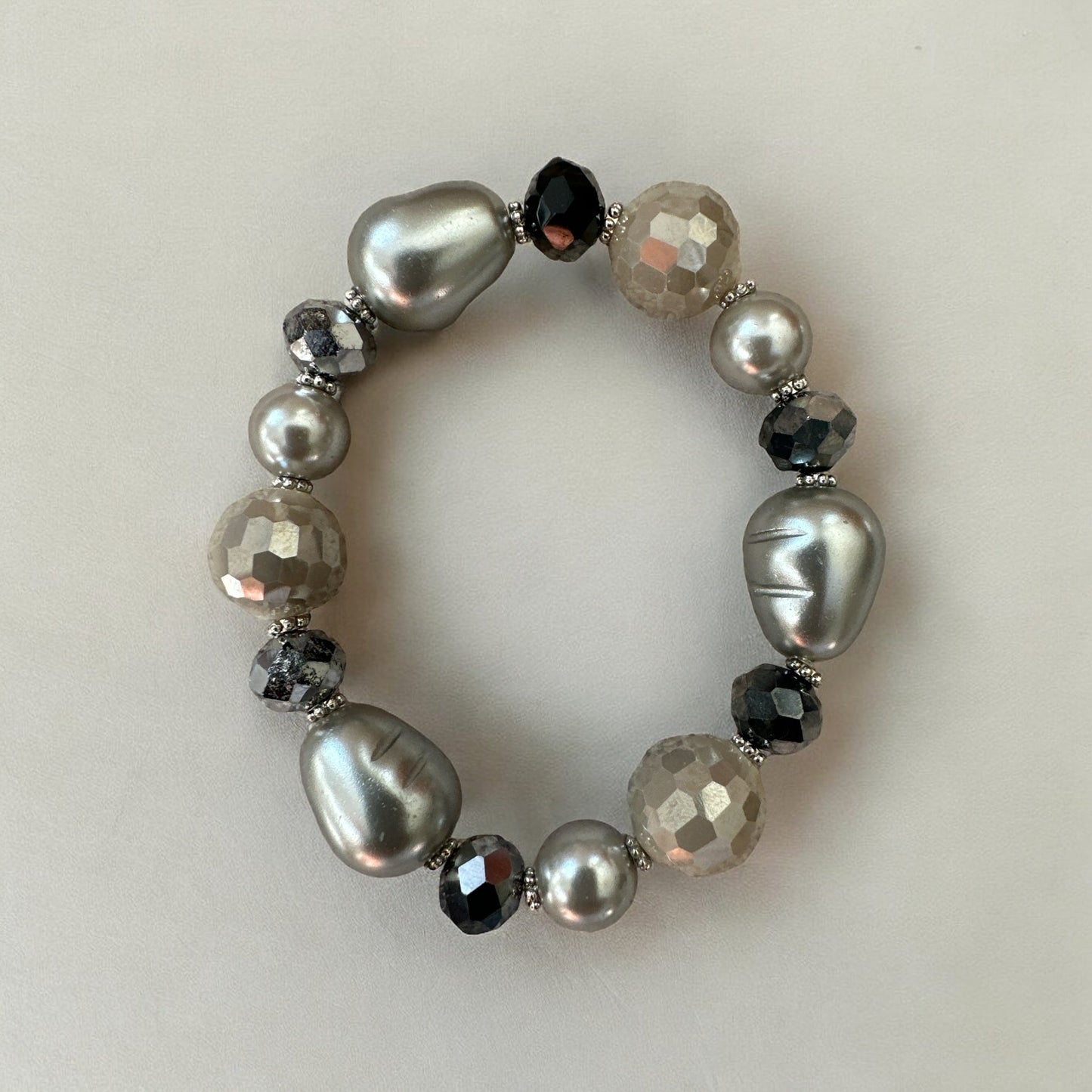 Bohemian Mixed Glass Beads Elasticity Bangle Bracelets - Fatisha Boutique