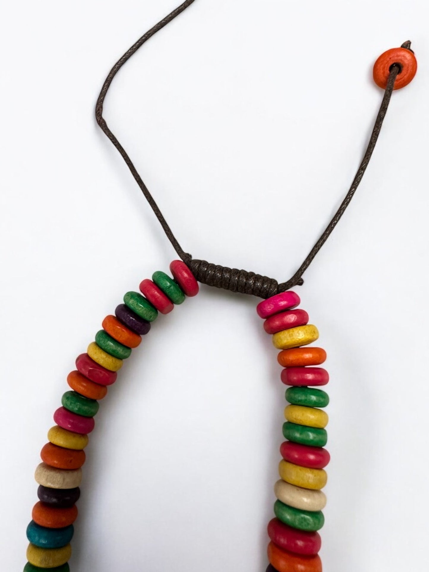 Bohemian Multicolour Coconut Shell Statement Necklace – Handmade Ethnic Jewellery - Fatisha Boutique