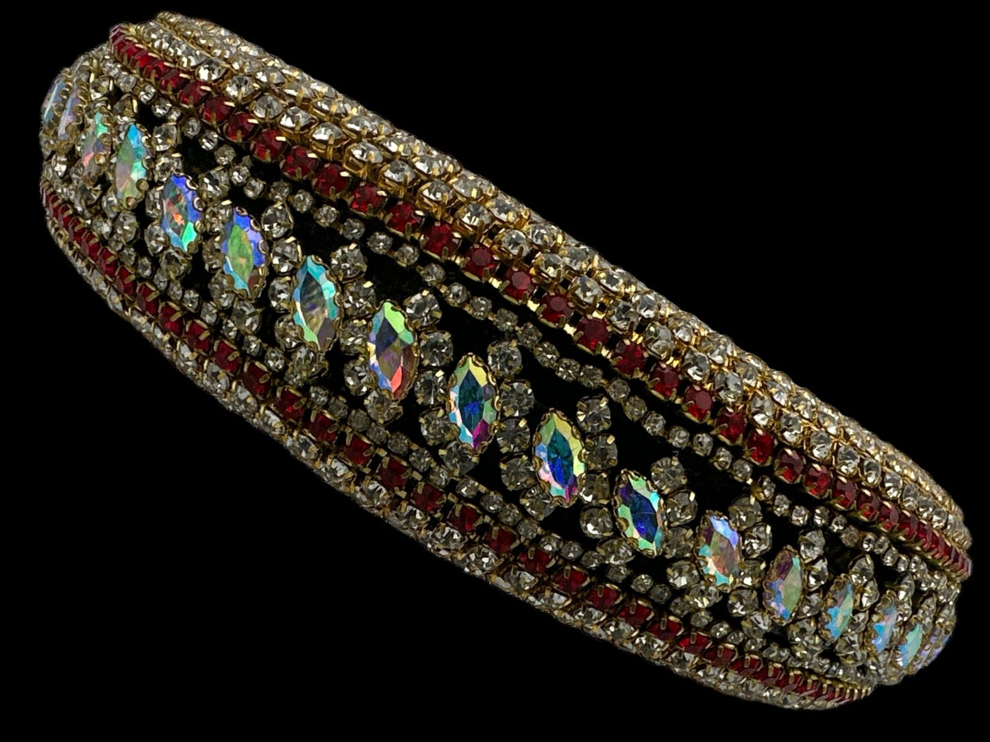 Bohemian Multicolour Diamante Rhinestone Baroque Padded Headband Hair Jewellery - Fatisha Boutique