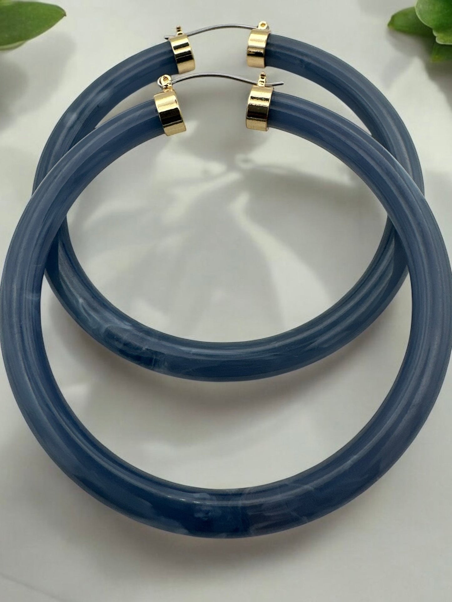 Bohemian Trendy 8cm Colorful Hoop Earrings - Fatisha Boutique