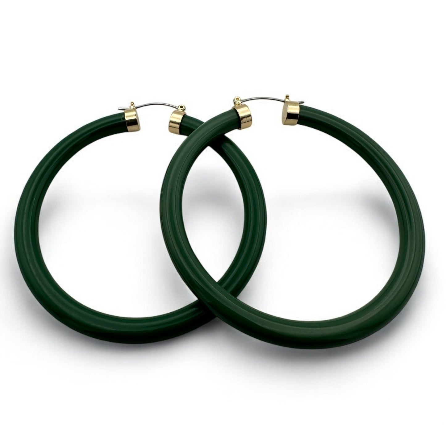 Bohemian Trendy 8cm Colorful Hoop Earrings - Fatisha Boutique