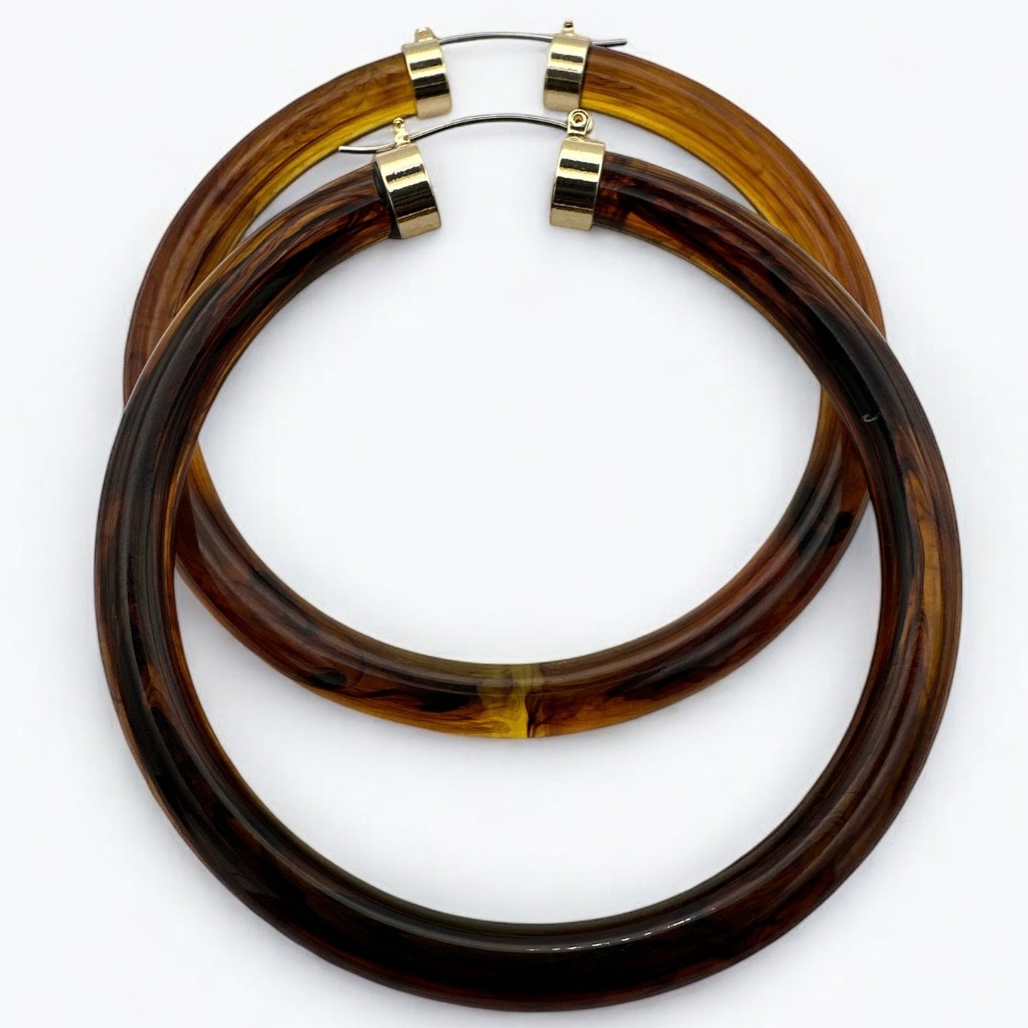 Bohemian Trendy 8cm Colorful Hoop Earrings - Fatisha Boutique