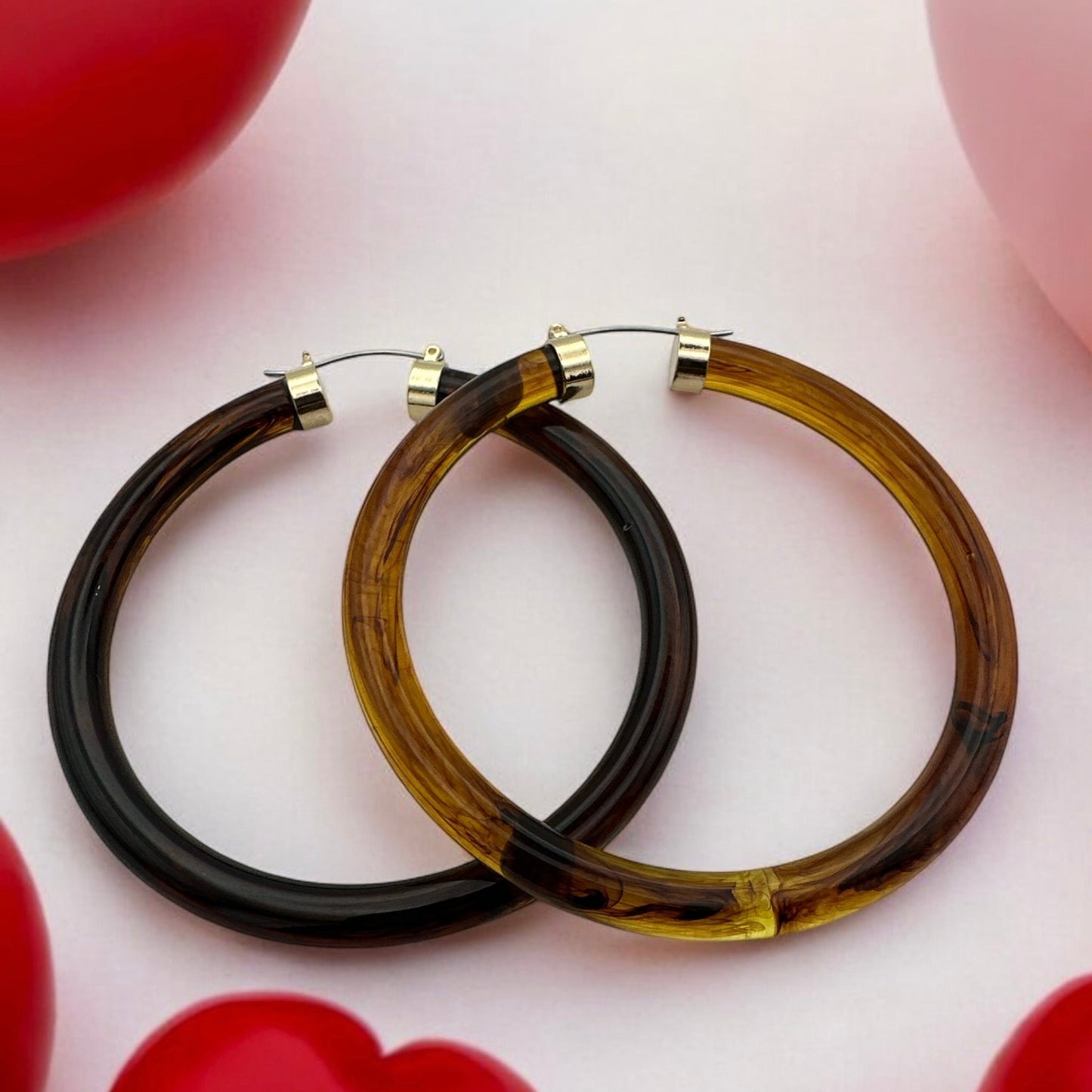 Bohemian Trendy 8cm Colorful Hoop Earrings - Fatisha Boutique