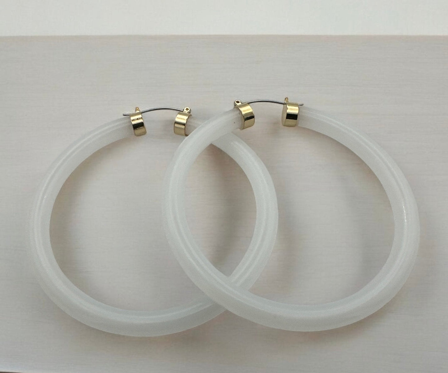 Bohemian Trendy 8cm Colorful Hoop Earrings - Fatisha Boutique