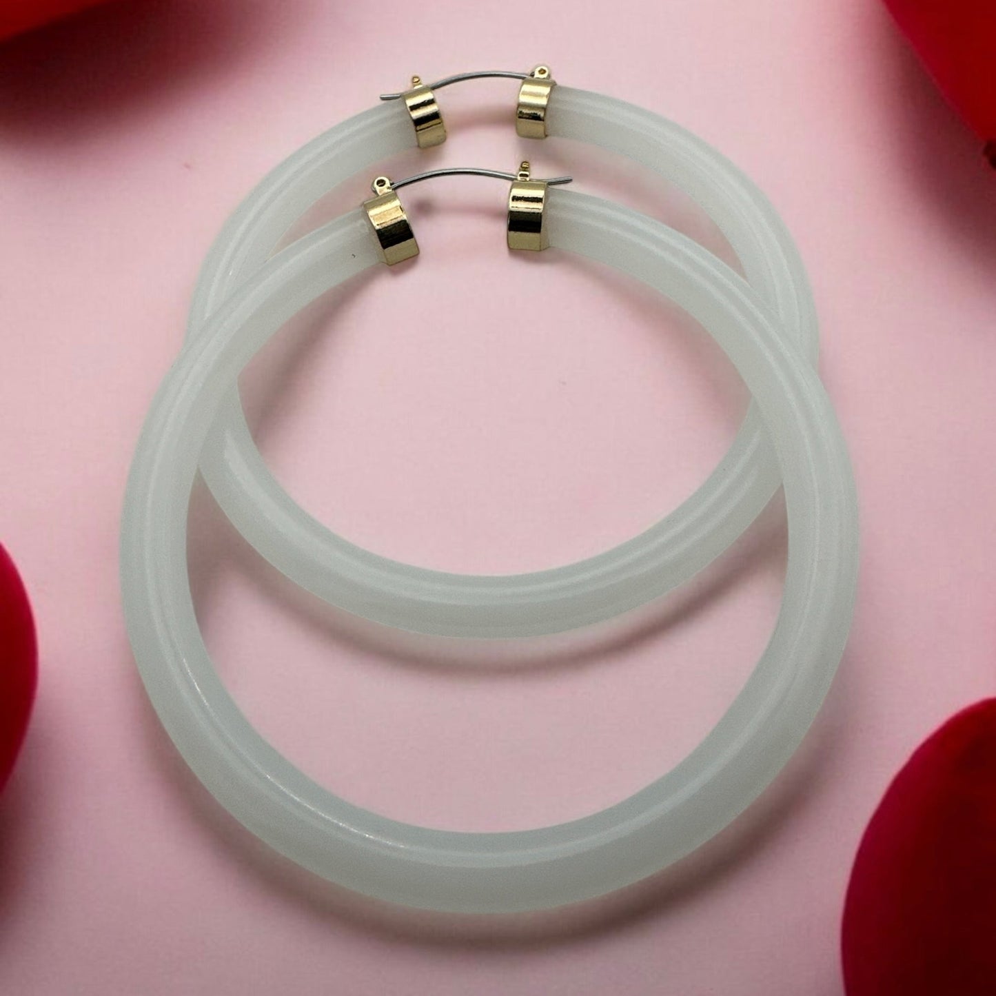 Bohemian Trendy 8cm Colorful Hoop Earrings - Fatisha Boutique
