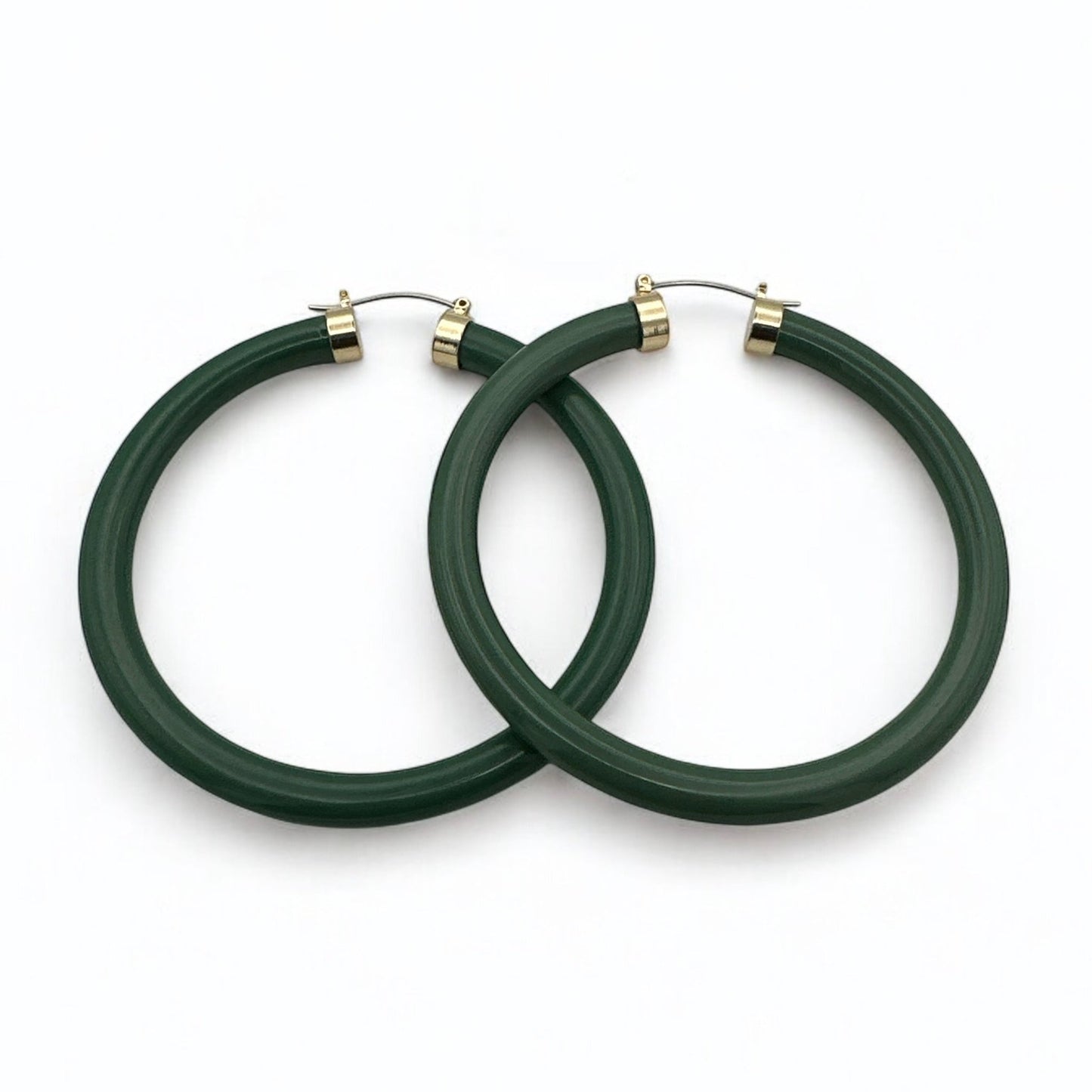 Bohemian Trendy 8cm Colorful Hoop Earrings - Fatisha Boutique