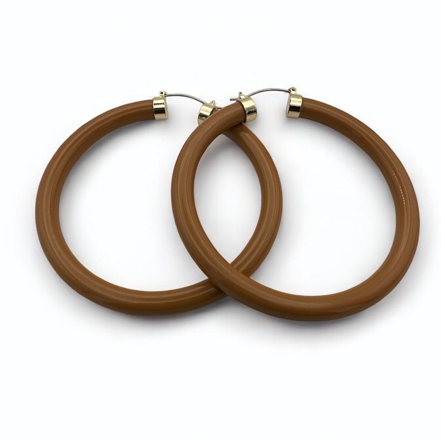 Bohemian Trendy 8cm Colorful Hoop Earrings - Fatisha Boutique