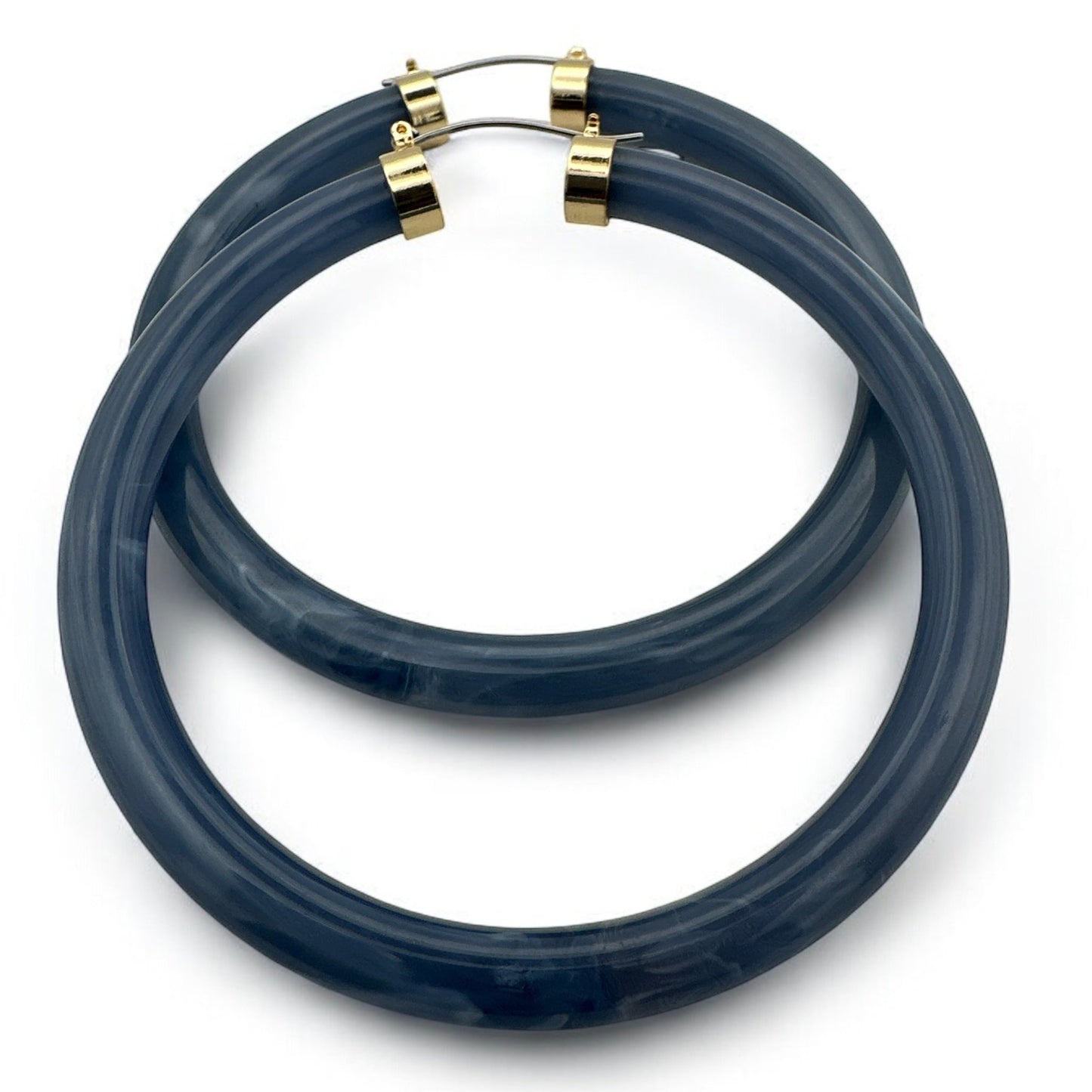 Bohemian Trendy 8cm Colorful Hoop Earrings - Fatisha Boutique