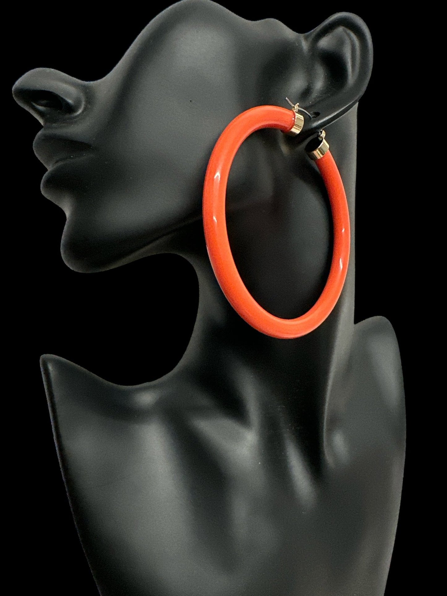 Bohemian Trendy 8cm Colorful Hoop Earrings - Fatisha Boutique
