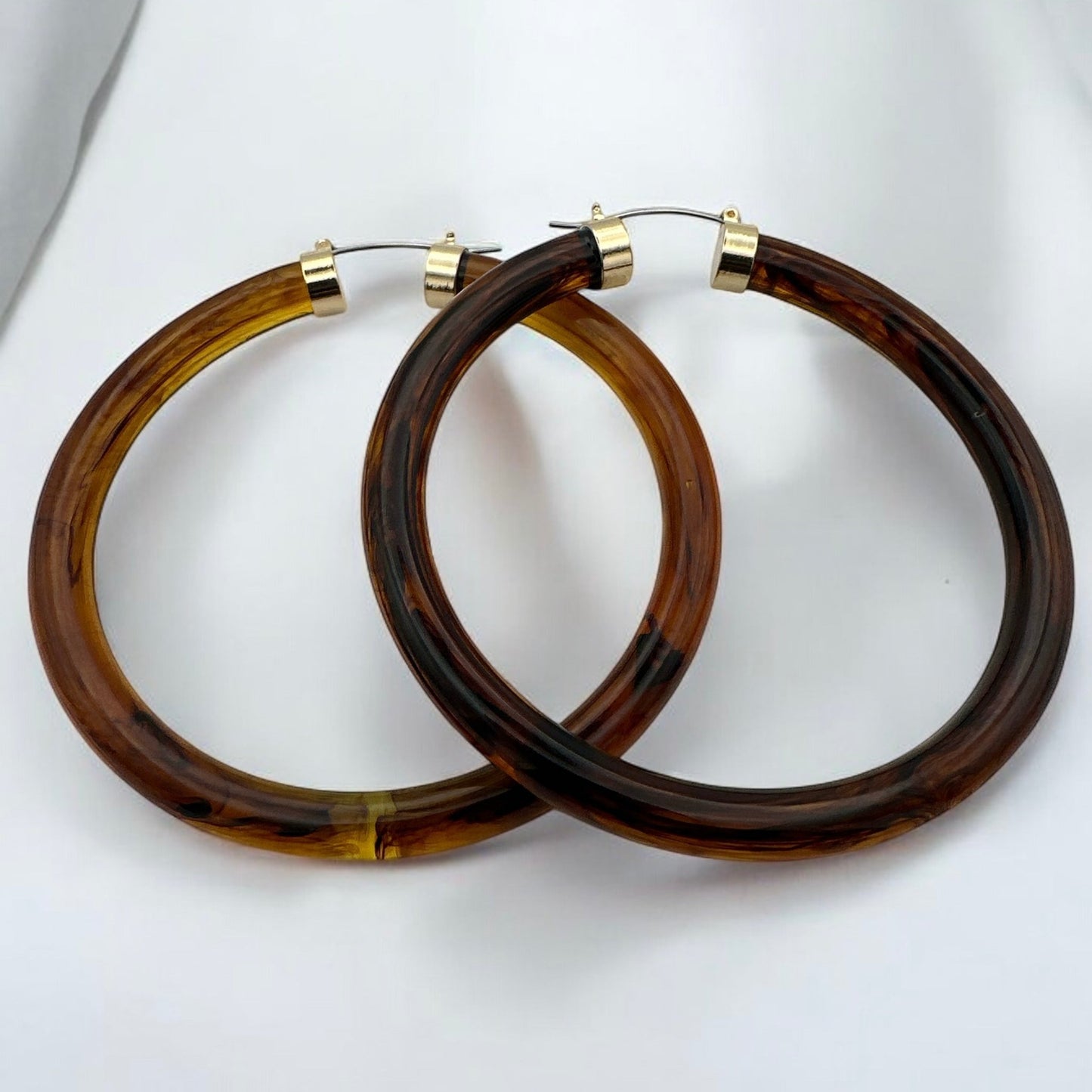 Bohemian Trendy 8cm Colorful Hoop Earrings - Fatisha Boutique