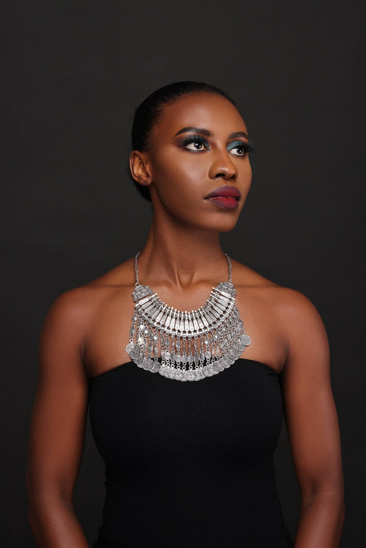 Bohemian Tribal Ethnic Gypsy Pendant Statement Necklace - Fatisha Boutique