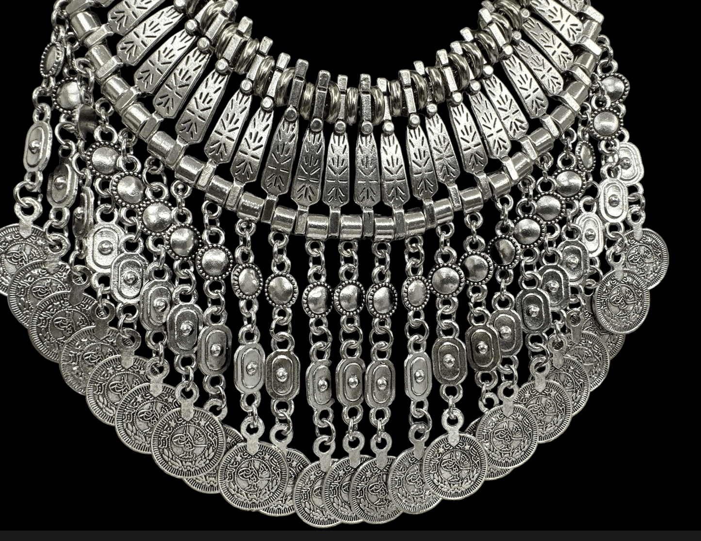 Bohemian Tribal Ethnic Gypsy Pendant Statement Necklace - Fatisha Boutique