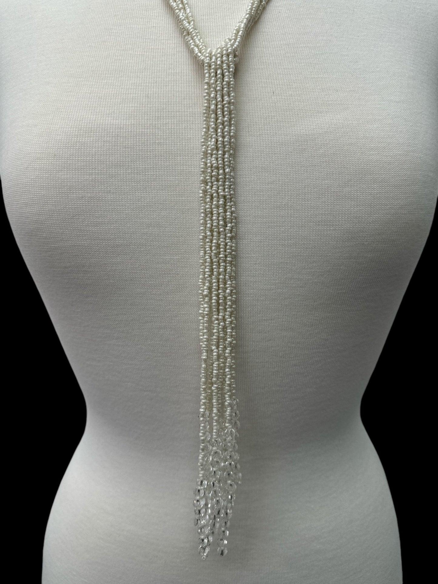 Bohemian Versatile 5 - Long Strands Glass Beaded Necklace | Handmade Statement Jewellery - Fatisha Boutique