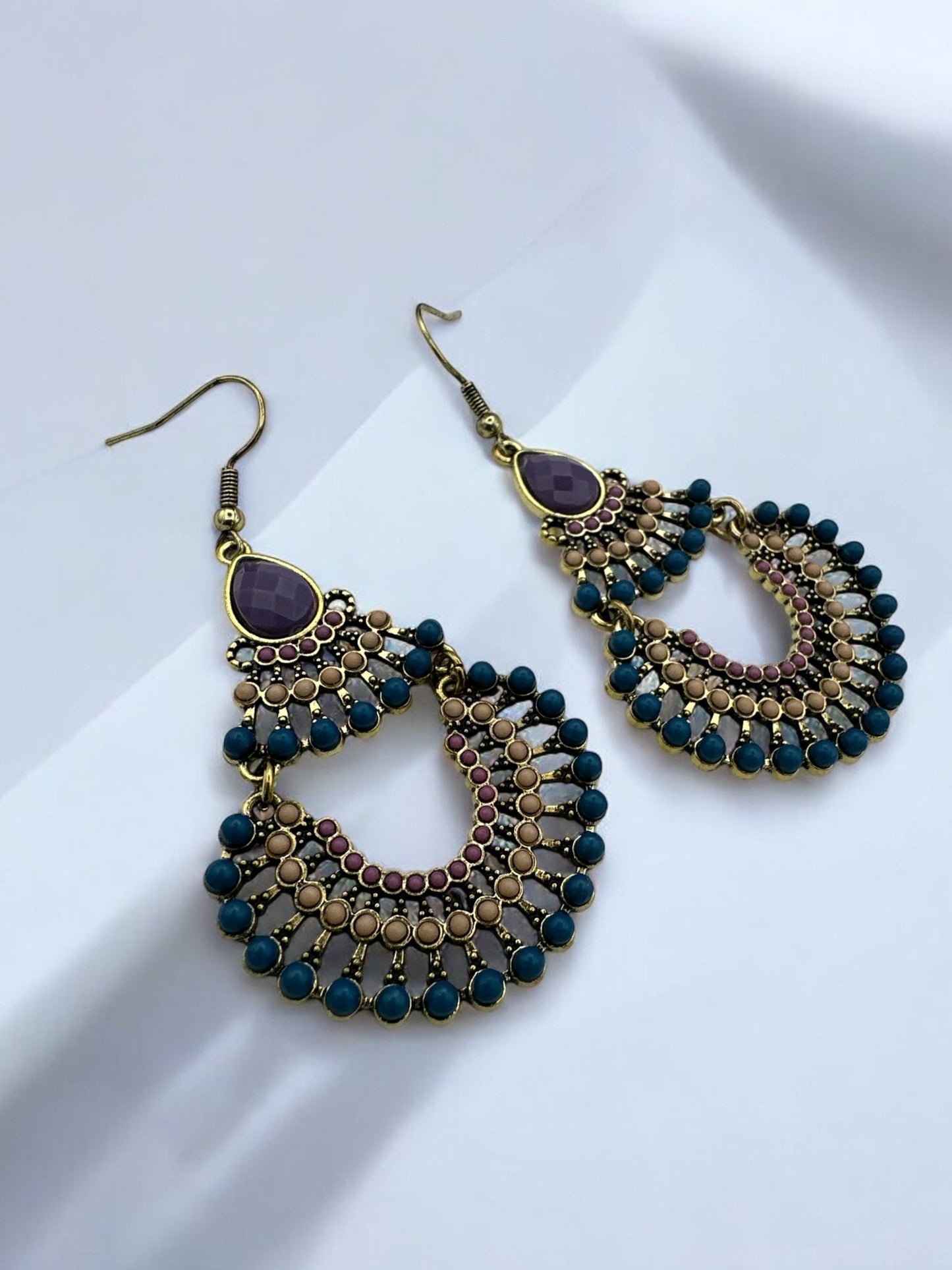 Bohemian Vintage Indian Style Tassel Retro Tribal Dangle Earrings - Fatisha Boutique