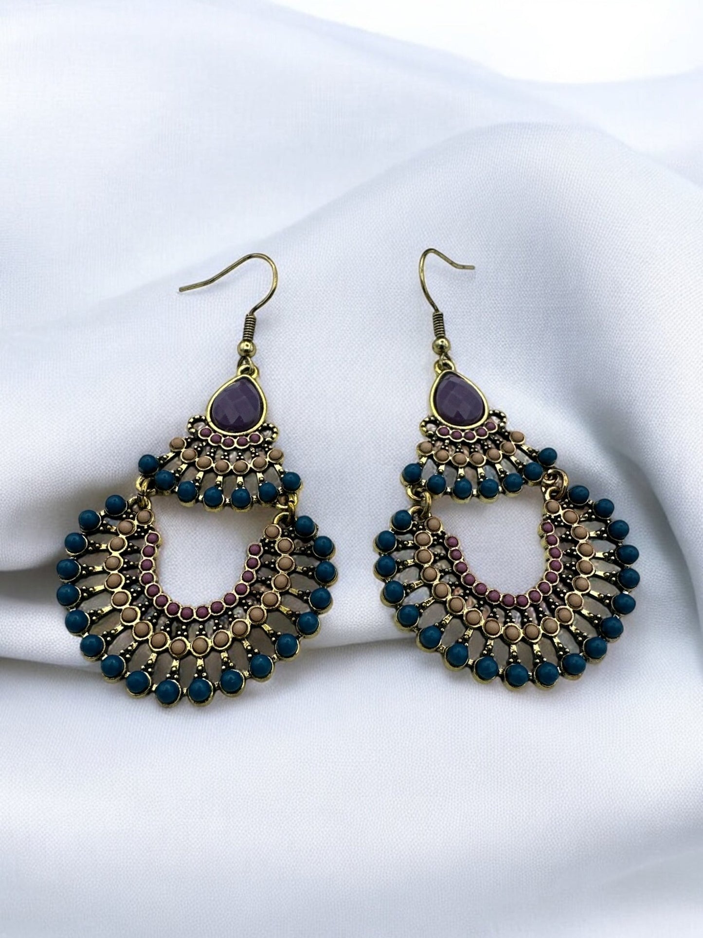Bohemian Vintage Indian Style Tassel Retro Tribal Dangle Earrings - Fatisha Boutique