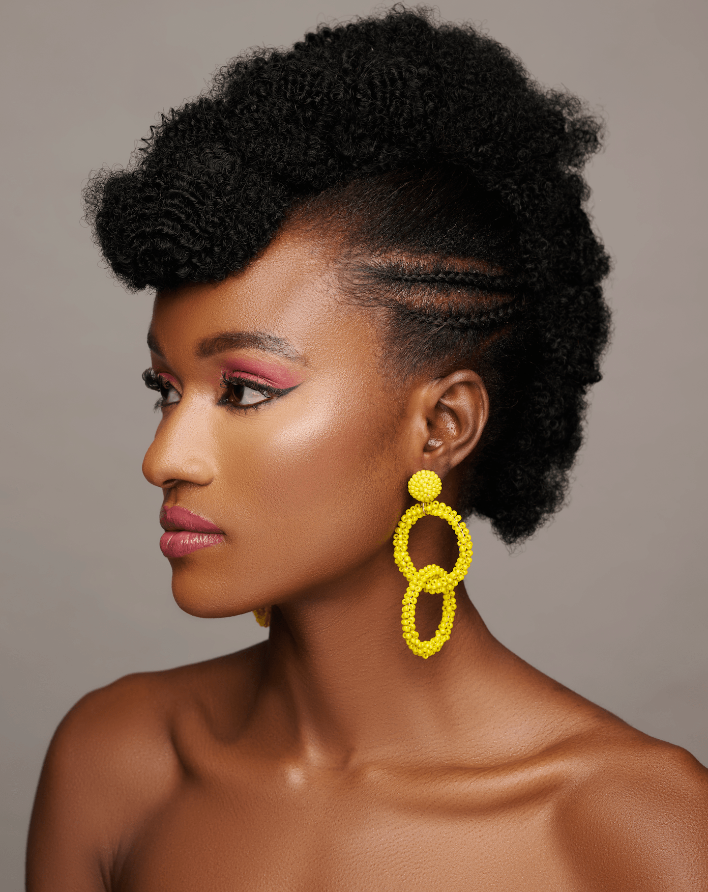 Bohemian Yellow Beaded Dangle Earrings - Fatisha Boutique