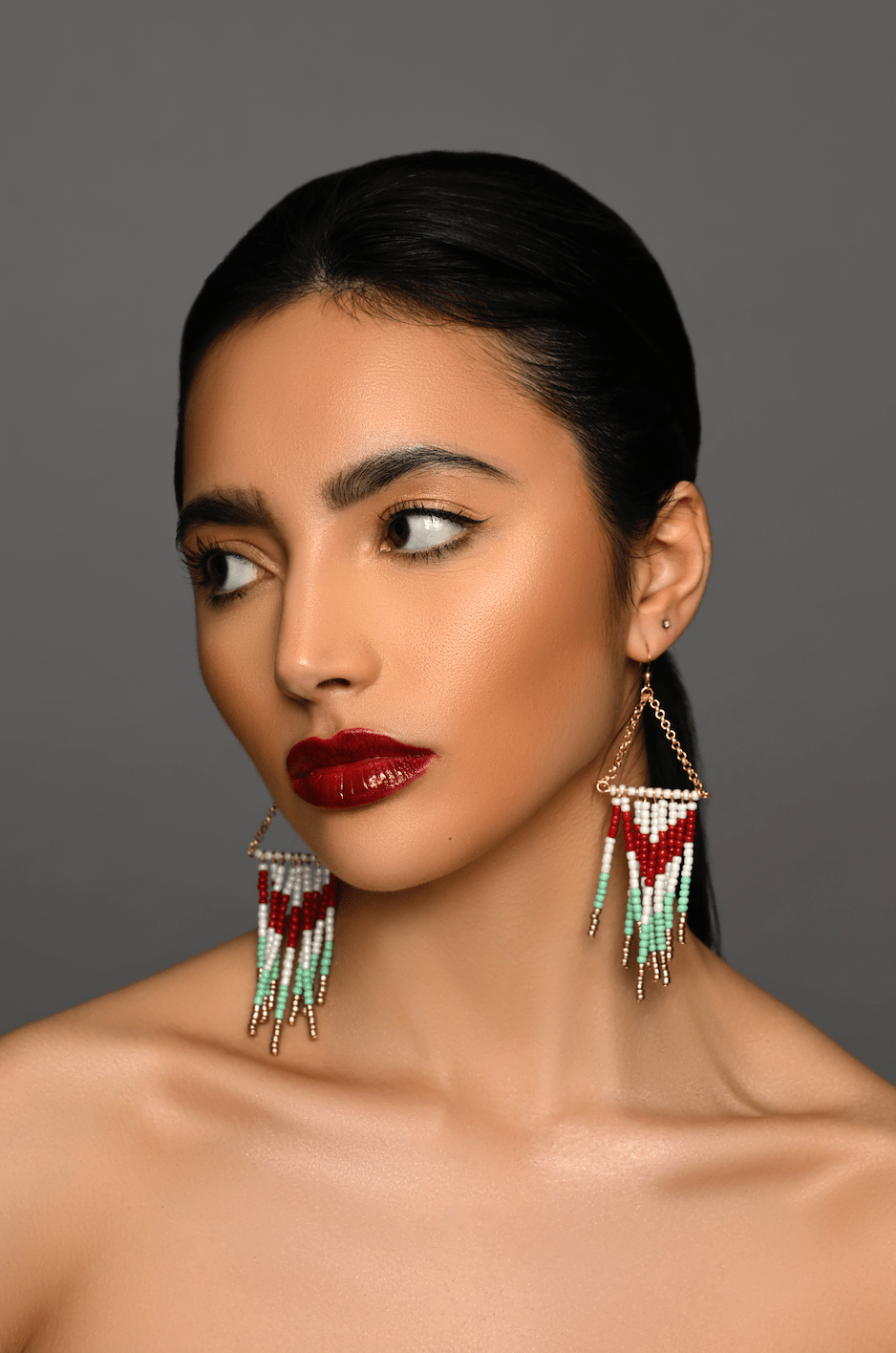 Boho Chic Beaded Dangle Earrings – Handmade Tribal - Inspired Jewellery - Fatisha Boutique