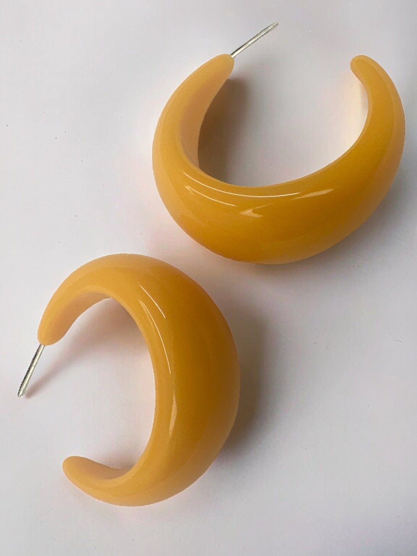 Boho Colourful Retro Acrylic Punk Stud Hoop Earrings - Fatisha Boutique