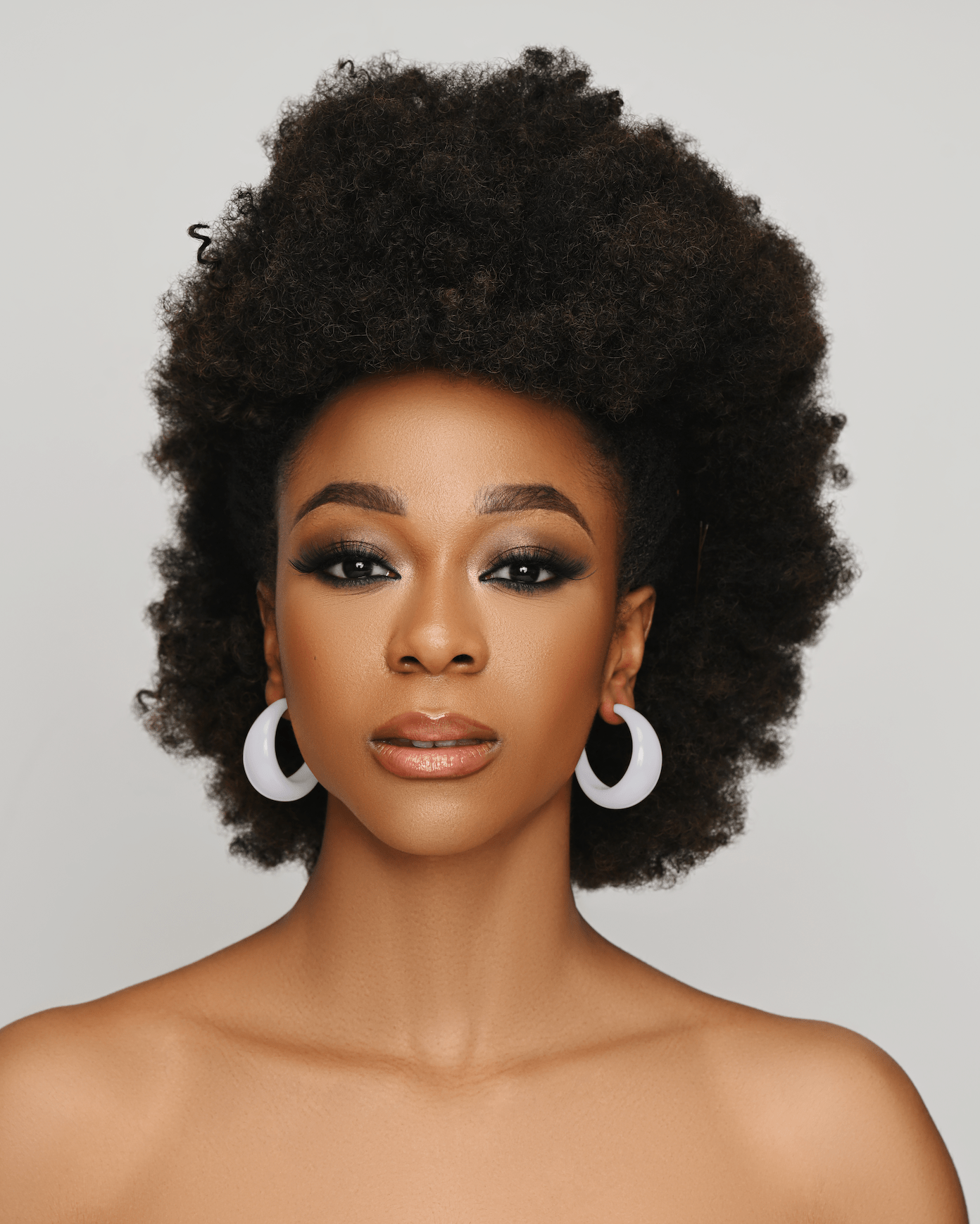 Boho Colourful Retro Acrylic Punk Stud Hoop Earrings - Fatisha Boutique