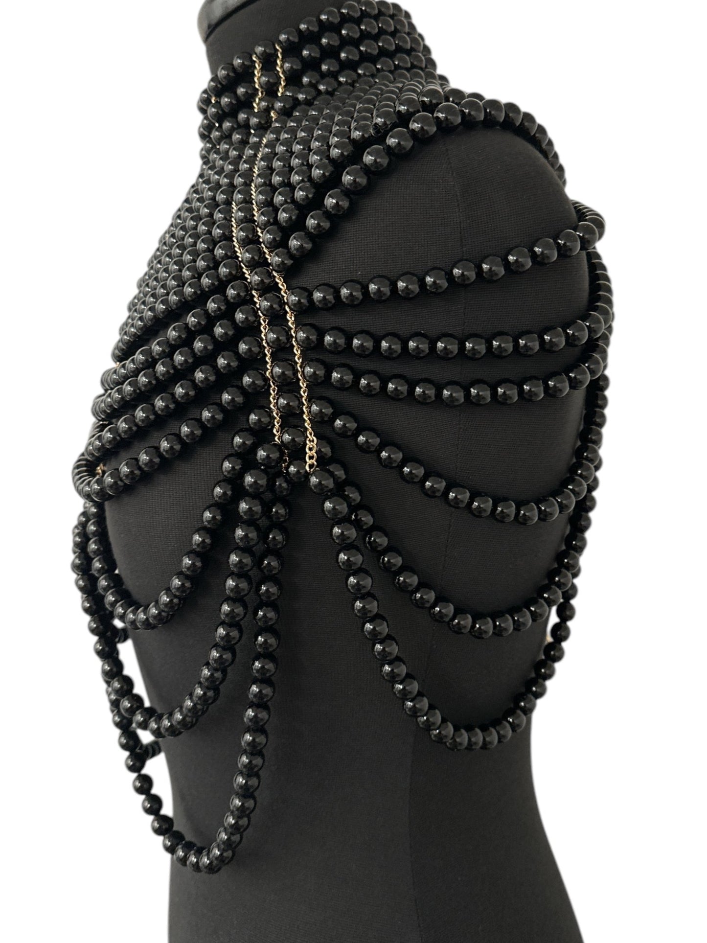 Boho Faux Pearls Statement Tassel Body Jewellery – Luxury & Bold Elegance - Fatisha Boutique