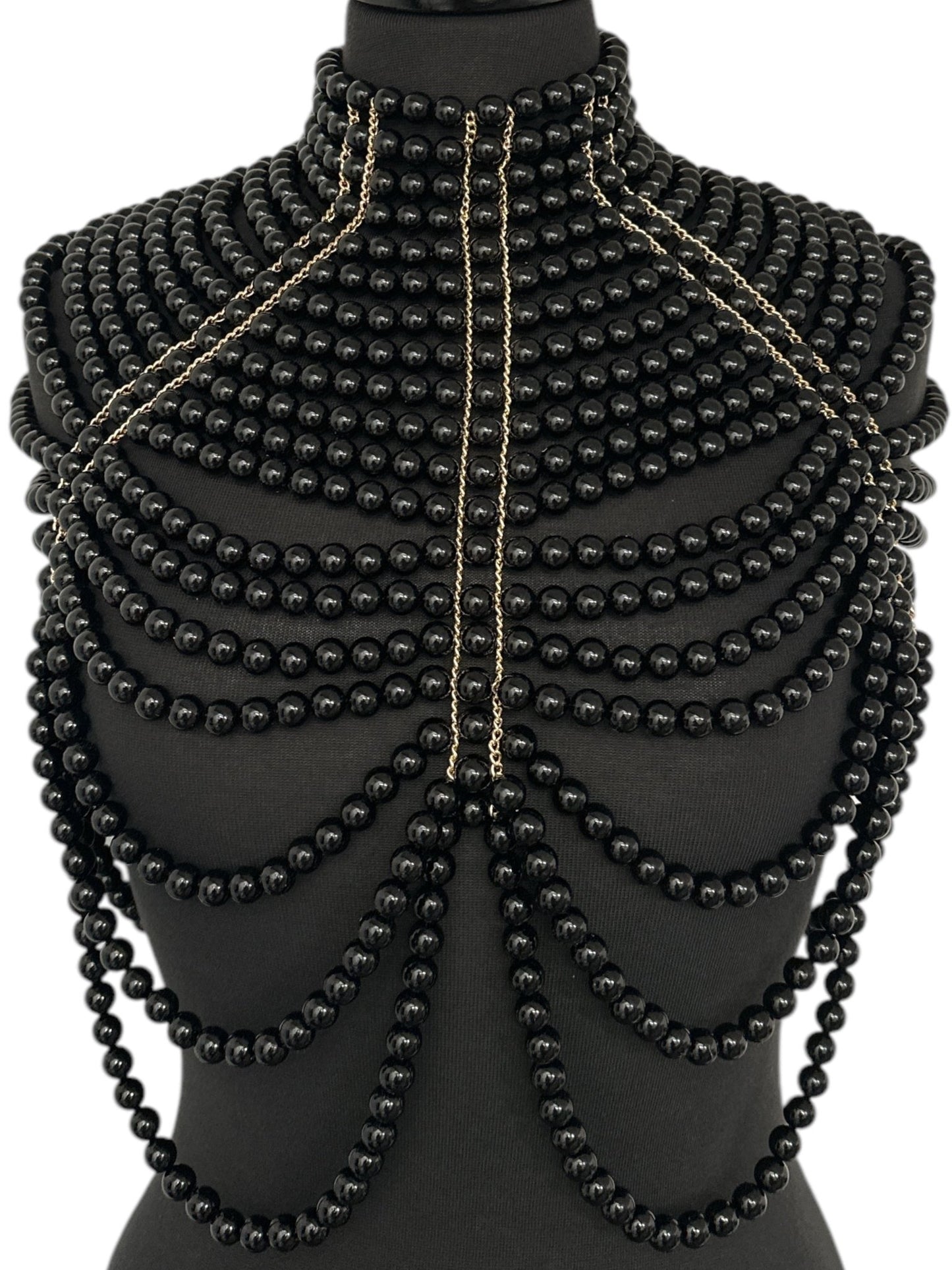 Boho Faux Pearls Statement Tassel Body Jewellery – Luxury & Bold Elegance - Fatisha Boutique