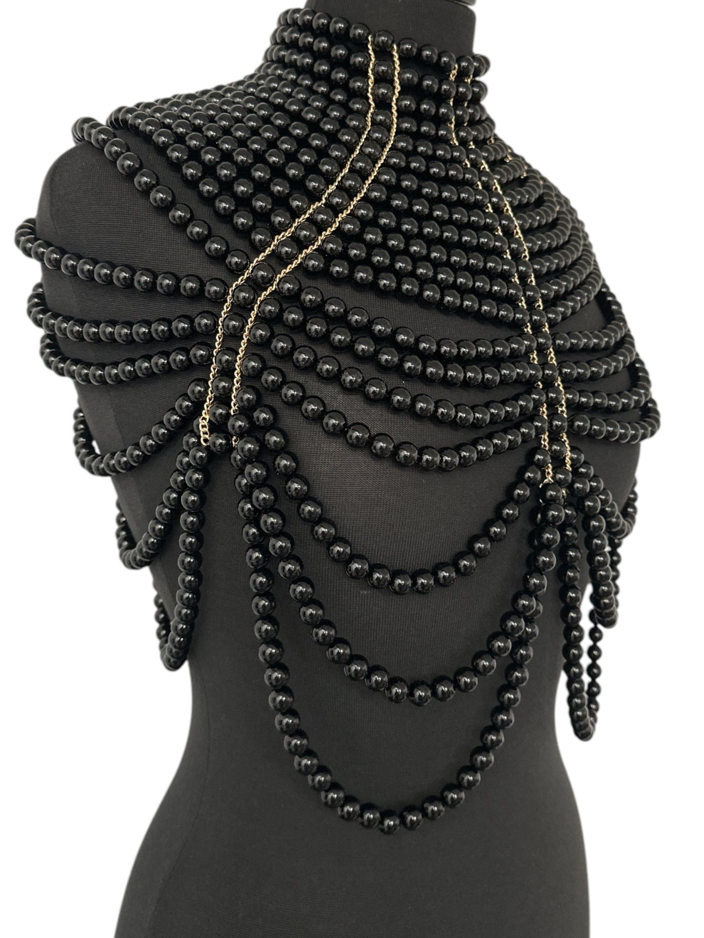 Boho Faux Pearls Statement Tassel Body Jewellery – Luxury & Bold Elegance - Fatisha Boutique