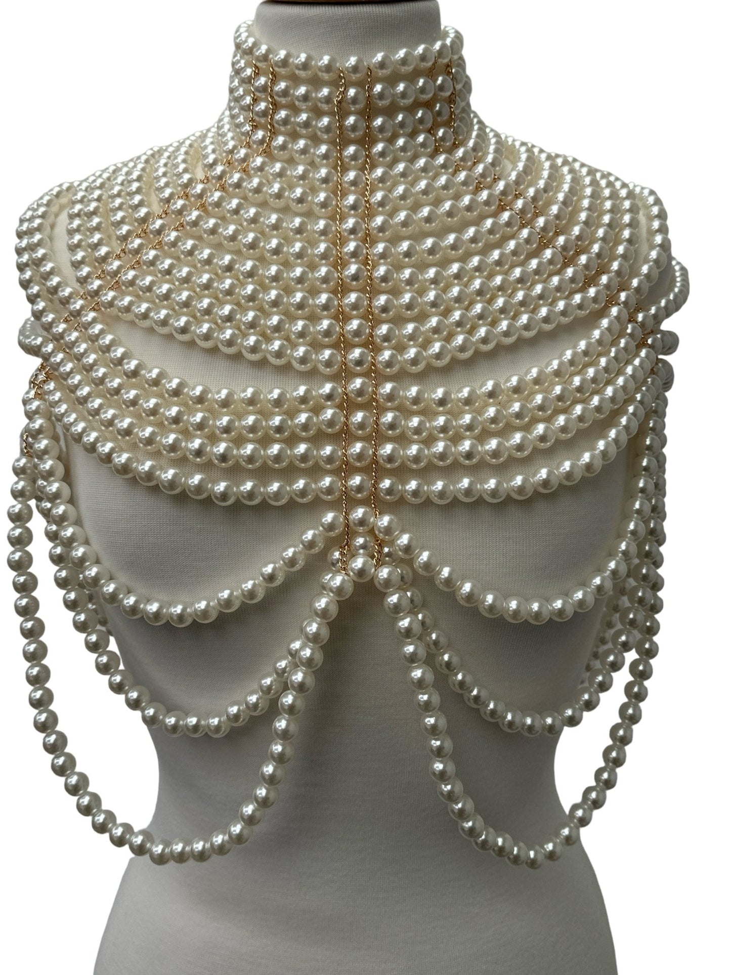 Boho Faux Pearls Statement Tassel Body Jewellery – Luxury & Bold Elegance - Fatisha Boutique