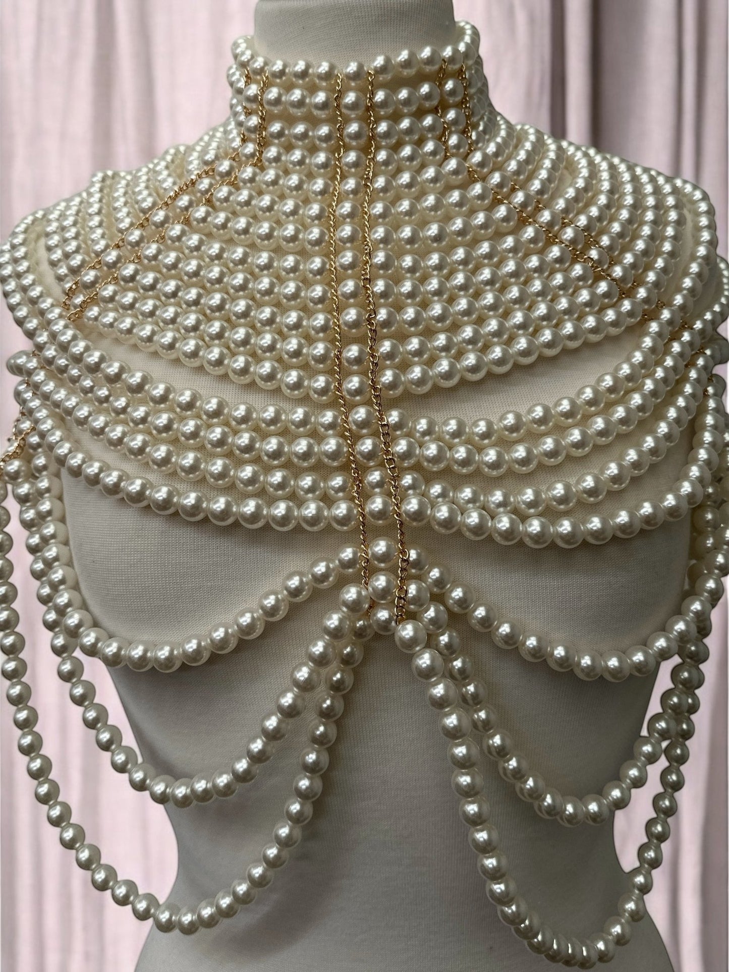 Boho Faux Pearls Statement Tassel Body Jewellery – Luxury & Bold Elegance - Fatisha Boutique
