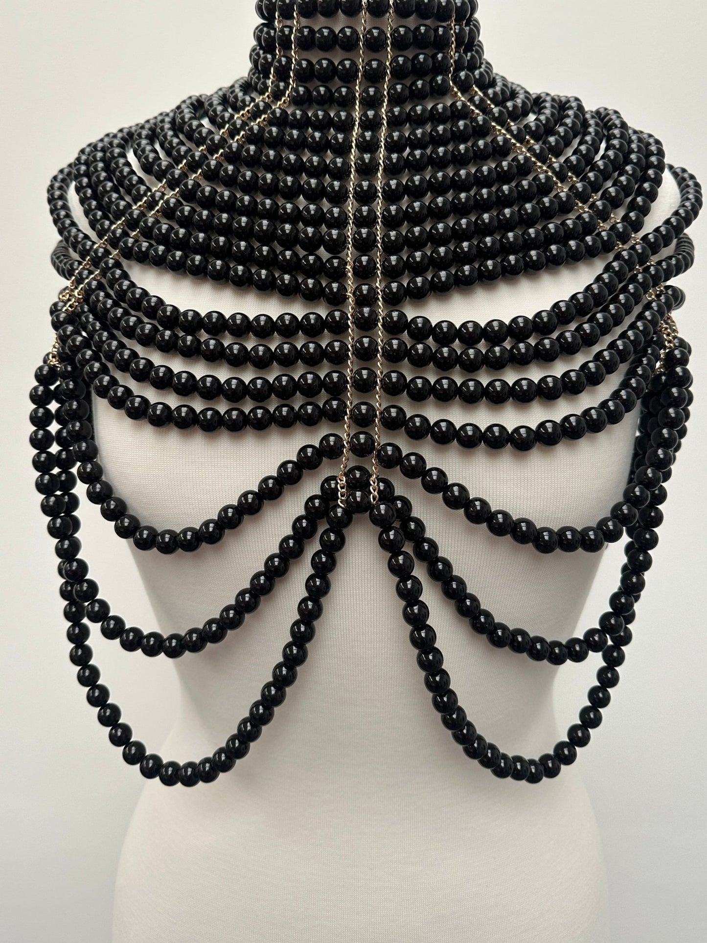 Boho Faux Pearls Statement Tassel Body Jewellery – Luxury & Bold Elegance - Fatisha Boutique