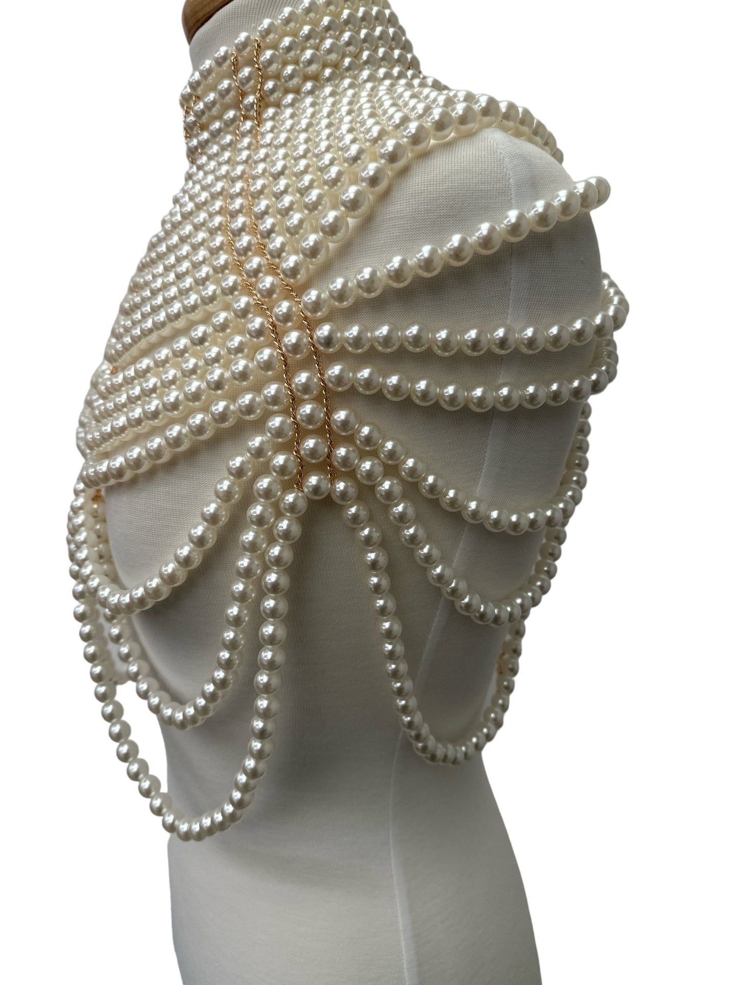 Boho Faux Pearls Statement Tassel Body Jewellery – Luxury & Bold Elegance - Fatisha Boutique