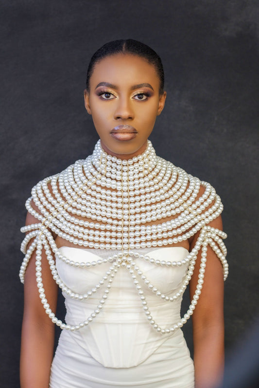 Boho Faux Pearls Statement Tassel Body Jewellery – Luxury & Bold Elegance - Fatisha Boutique