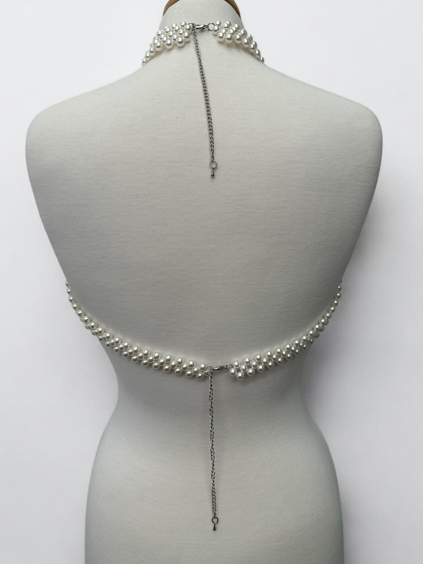 Boho Pearls Beads Shoulders Statement Tassel Chain Body Jewellery - Fatisha Boutique