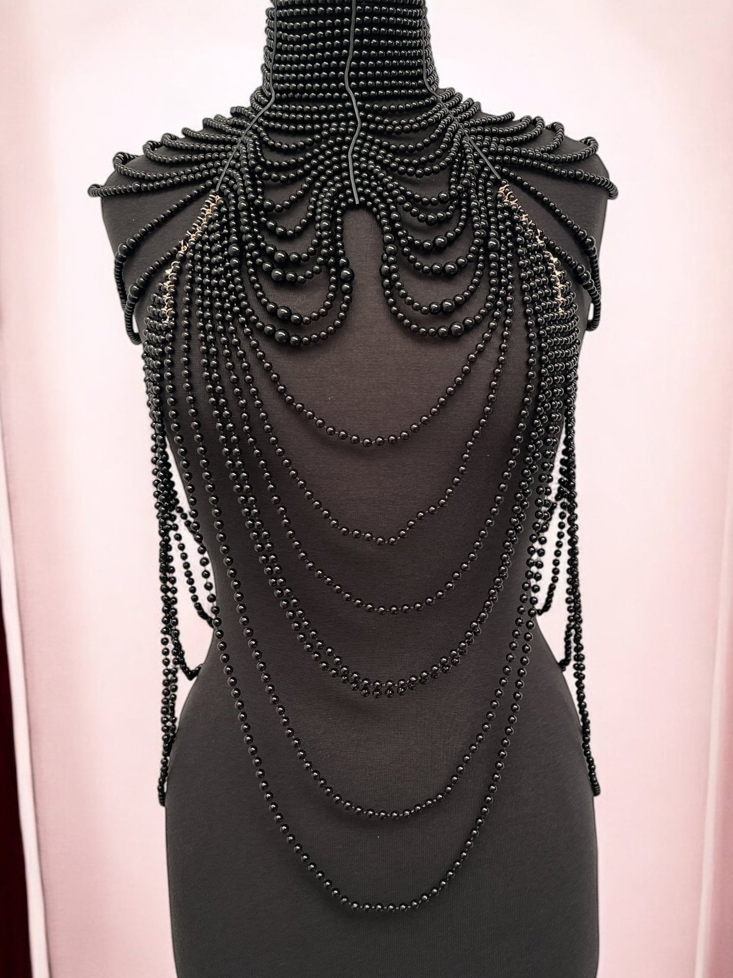 Boho Pearls Beads Shoulders Statement Tassel Chain Body Jewellery - Fatisha Boutique