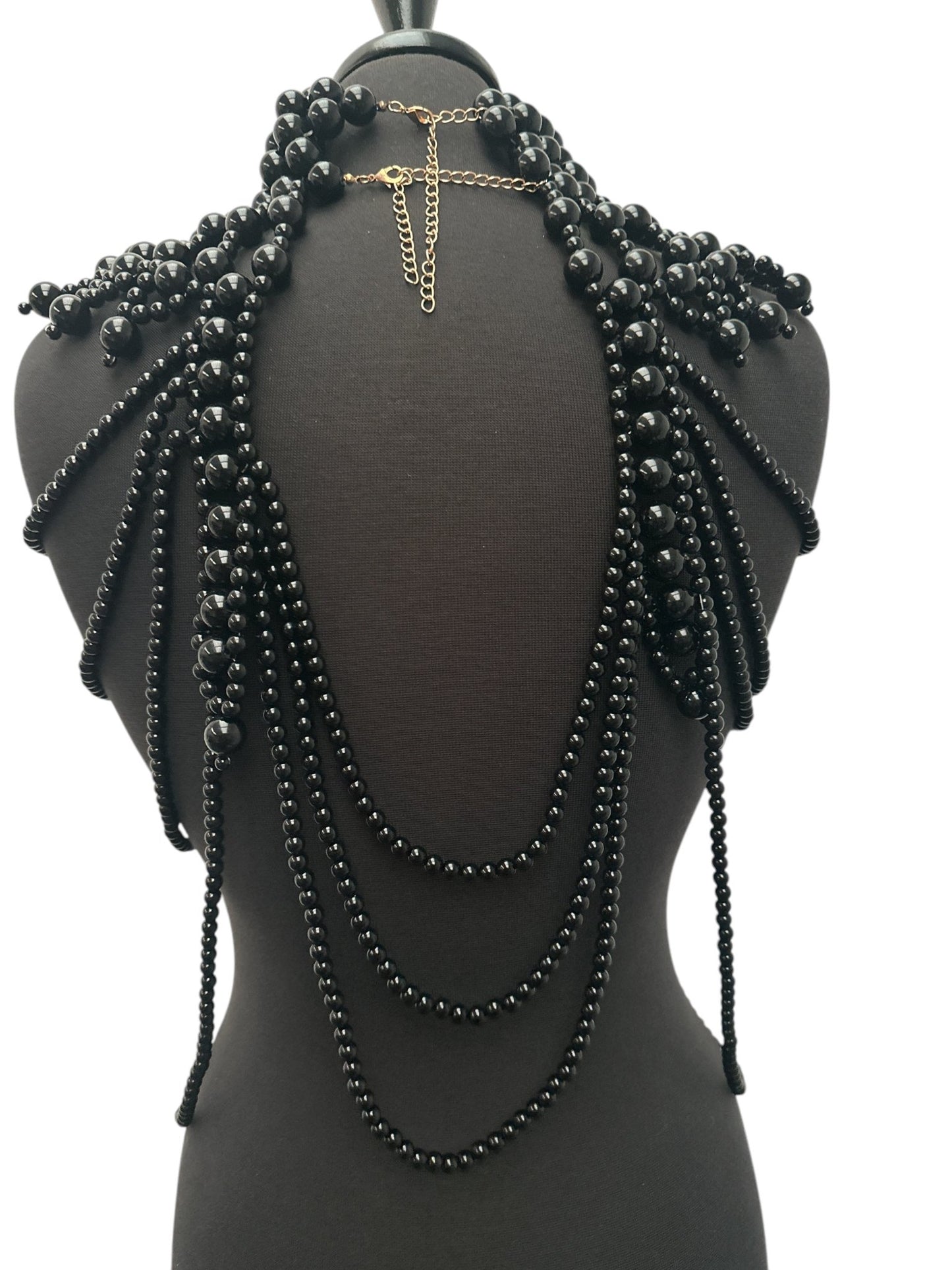 Boho Pearls Beads Shoulders Statement Tassel Chain Body Jewellery - Fatisha Boutique