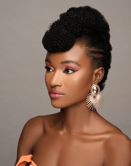 Boho Retro Hallow Leaf Studded Lightweight Dangle Statement Earrings - Fatisha Boutique