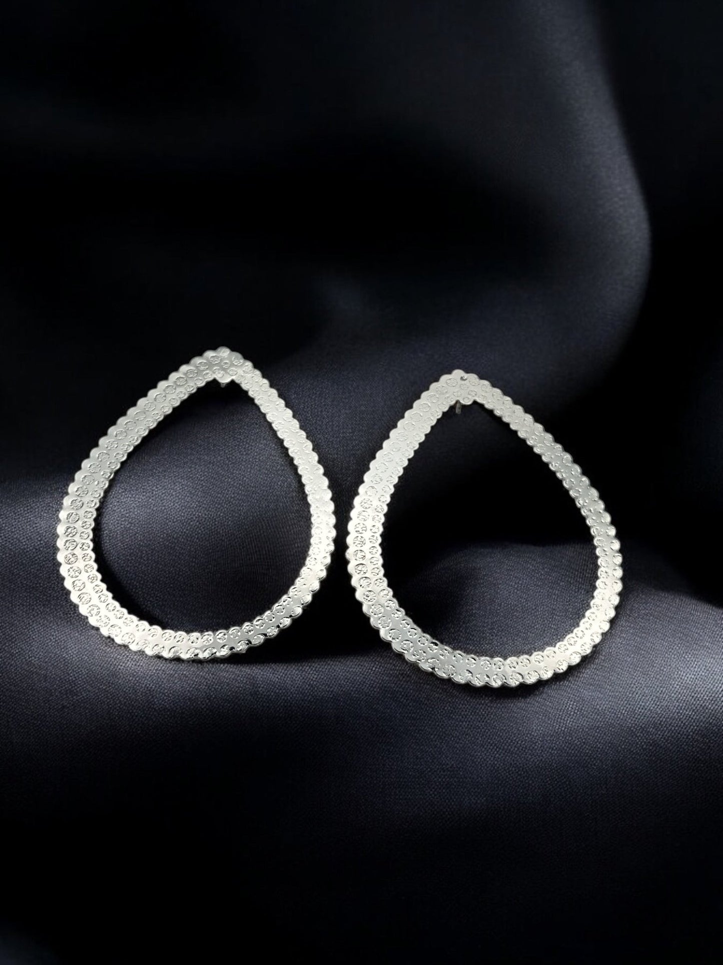 Bold & Elegant Lightweight Teardrop Statement Drop Earrings - Fatisha Boutique