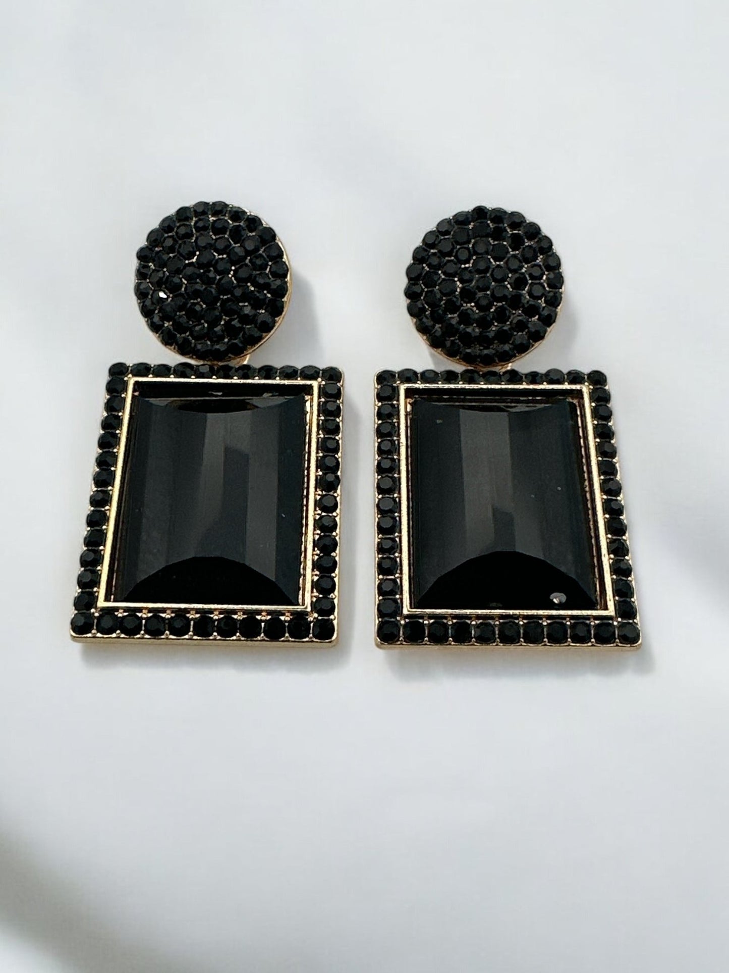 Bold Rhinestone Statement Earrings - Multiple Colours - Elegant Party Jewellery - Fatisha Boutique