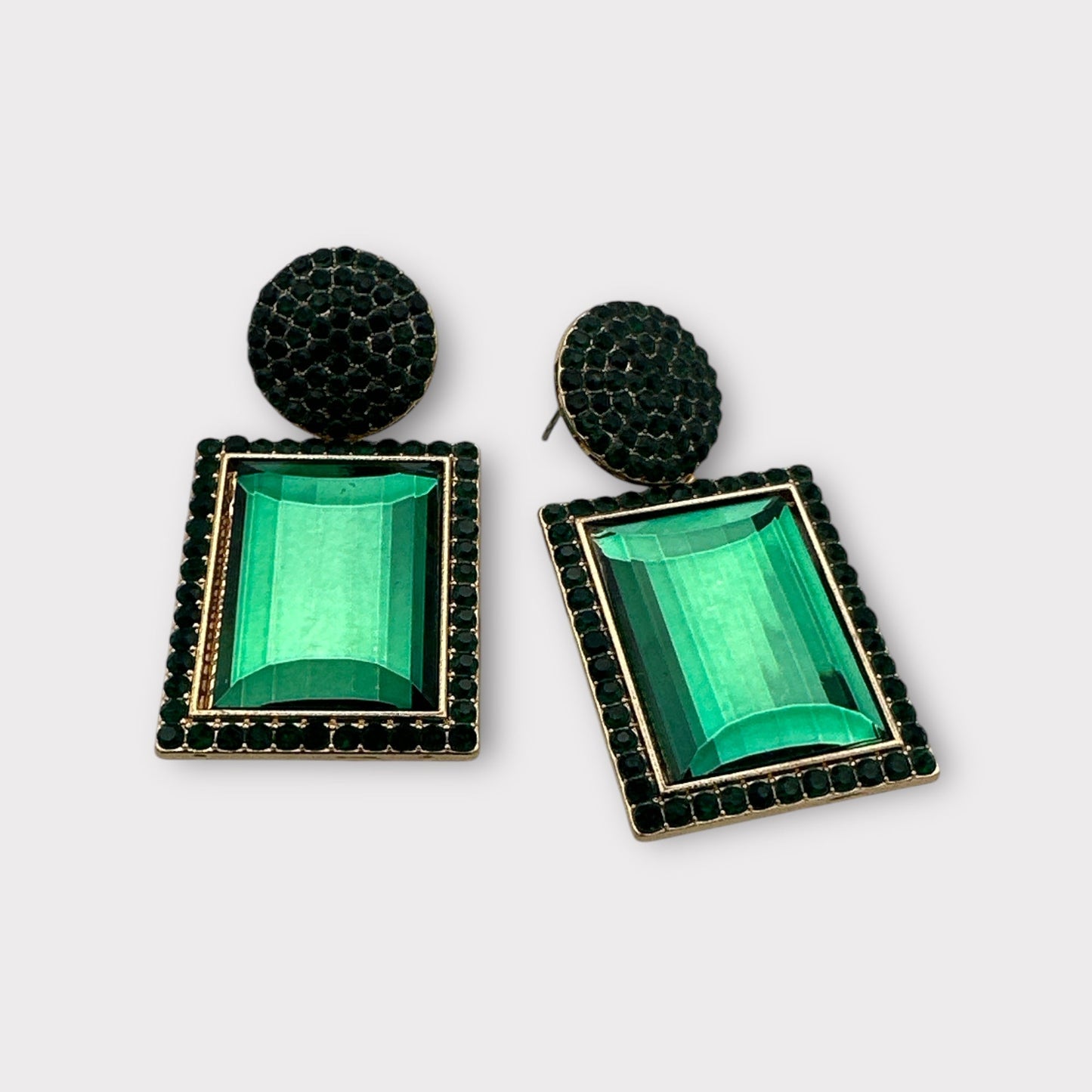 Bold Rhinestone Statement Earrings - Multiple Colours - Elegant Party Jewellery - Fatisha Boutique