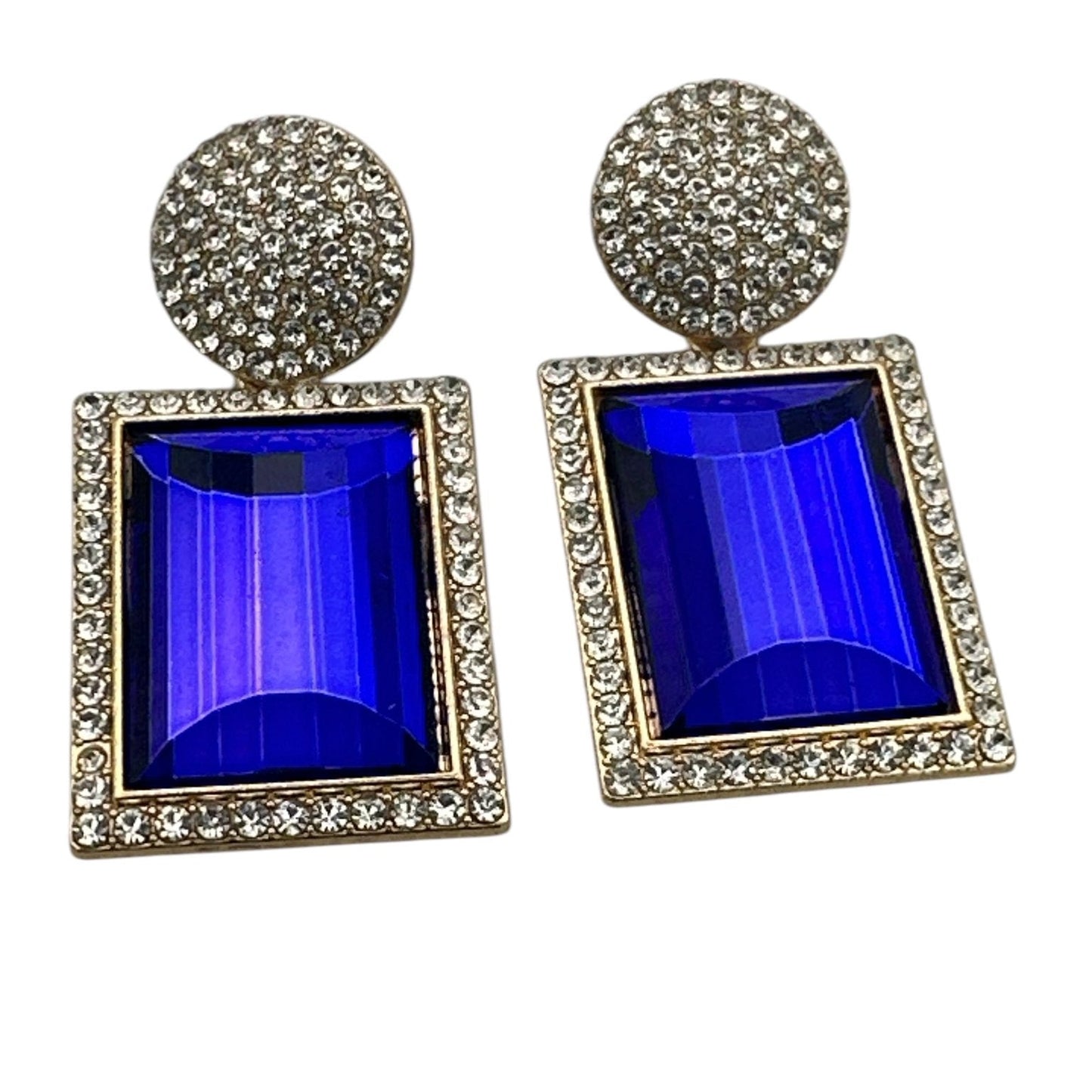 Bold Rhinestone Statement Earrings - Multiple Colours - Elegant Party Jewellery - Fatisha Boutique