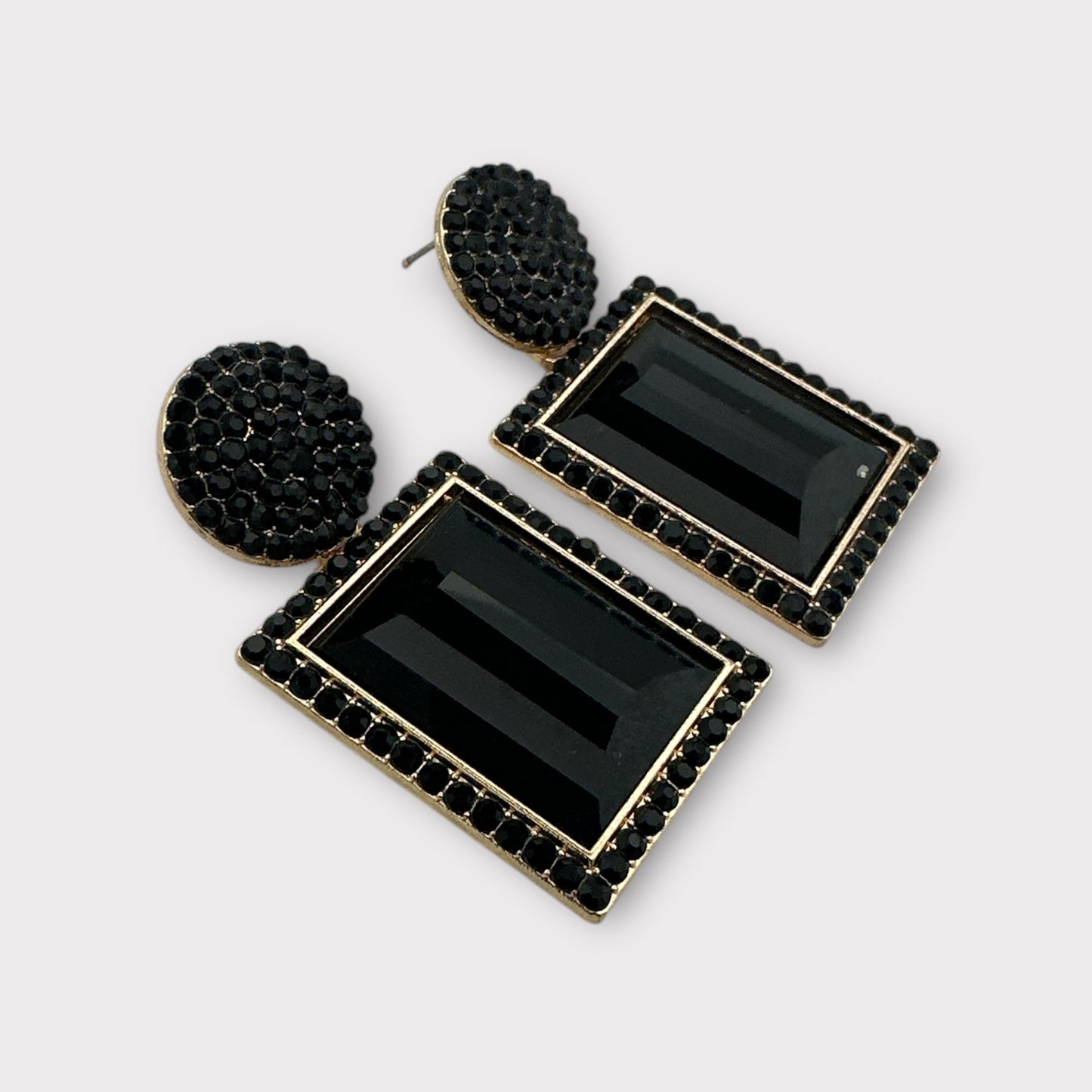 Bold Rhinestone Statement Earrings - Multiple Colours - Elegant Party Jewellery - Fatisha Boutique