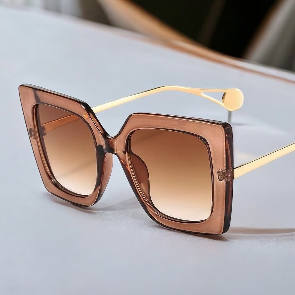 Bold UV400 Gradient Square Sunglasses – Women’s Retro Chic Eyewear - Fatisha Boutique