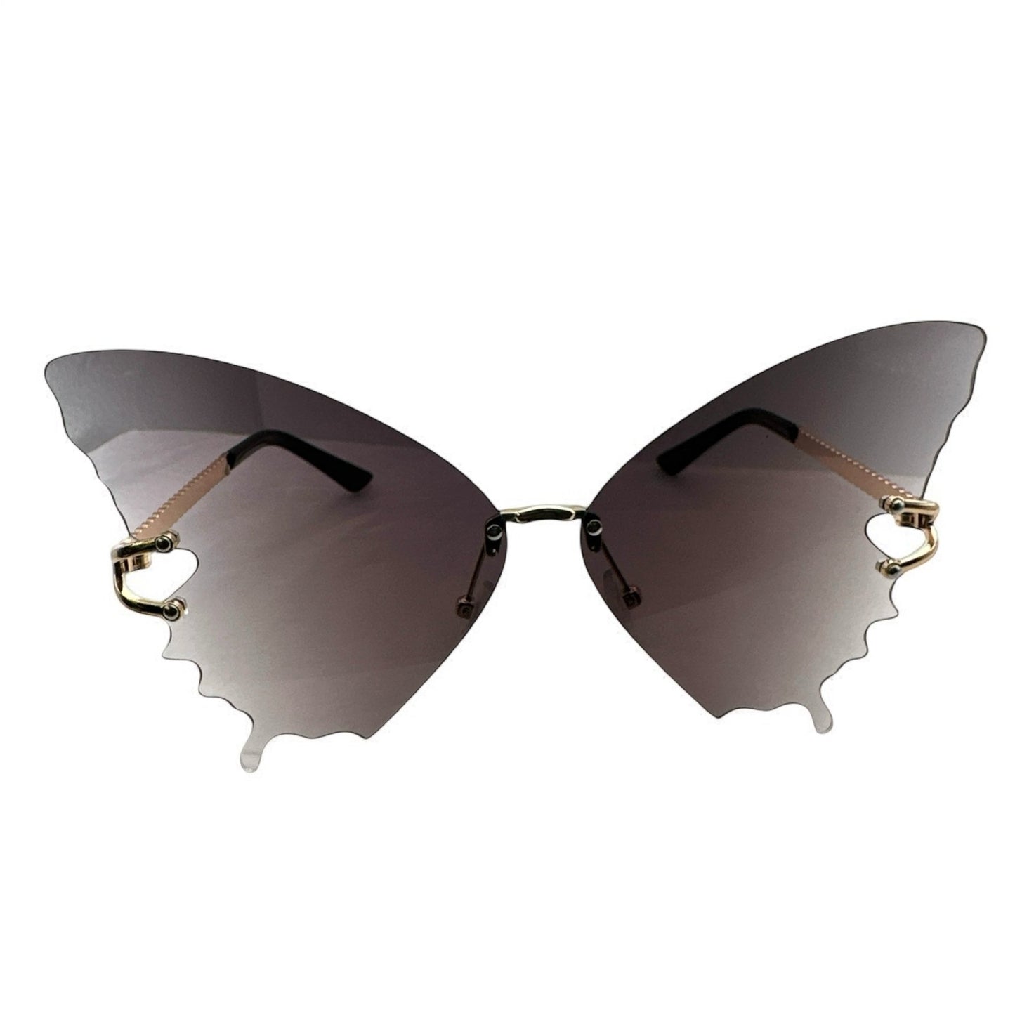 Butterfly Wing Sunglasses – Gradient Rimless UV400 Shades - Fatisha Boutique