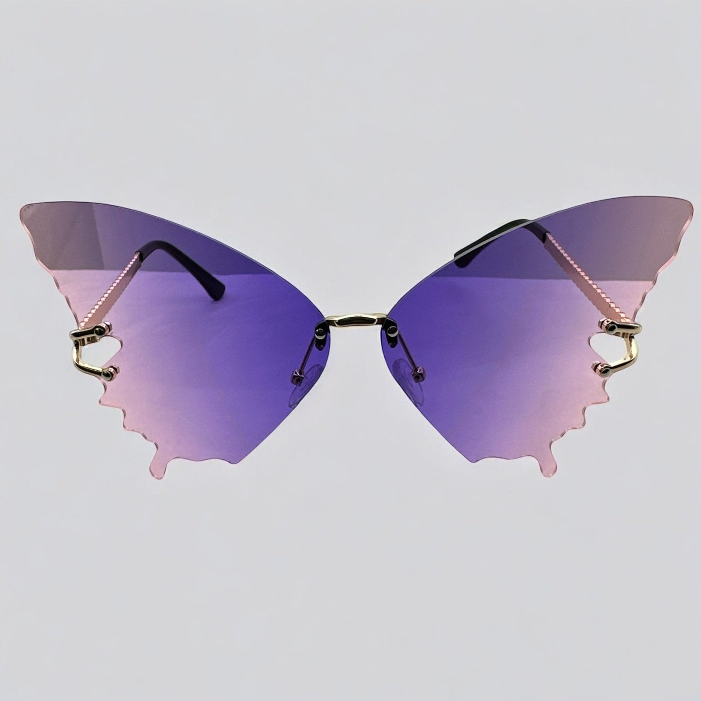 Butterfly Wing Sunglasses – Gradient Rimless UV400 Shades - Fatisha Boutique