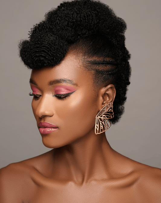 Butterfly Wings Shaped Designed Statement Stud Earrings - Fatisha Boutique