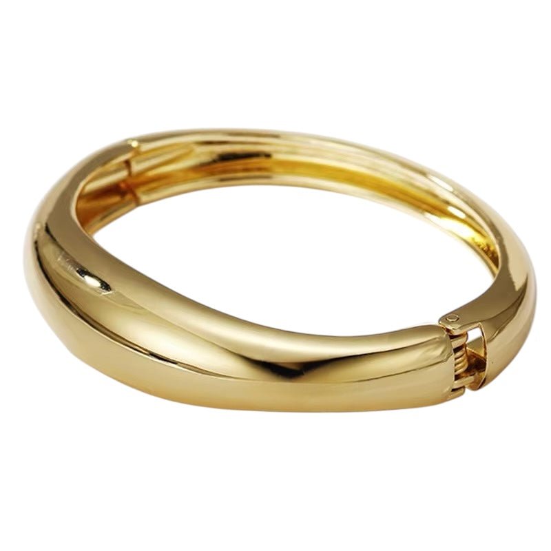 Charming Bangle Bracelet Cuff | Sleek Alloy Statement - Fatisha Boutique