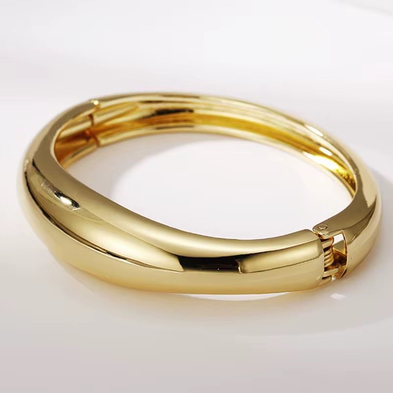 Charming Bangle Bracelet Cuff | Sleek Alloy Statement - Fatisha Boutique